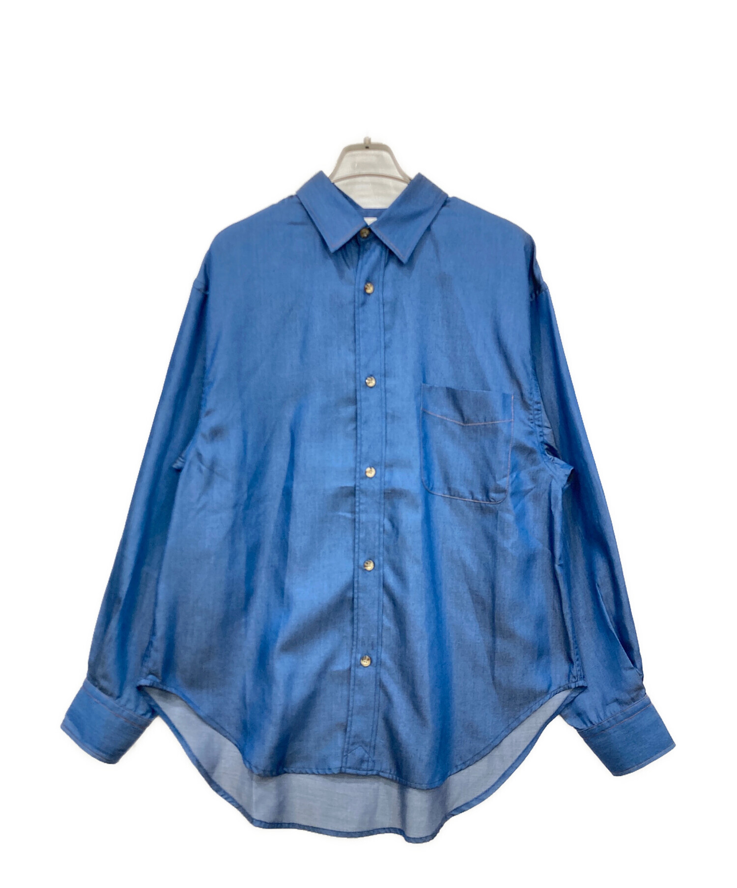PokuPoku☆さん専用 中古・古着通販】santaku (サンタク) デニムライクシャツ ブルー