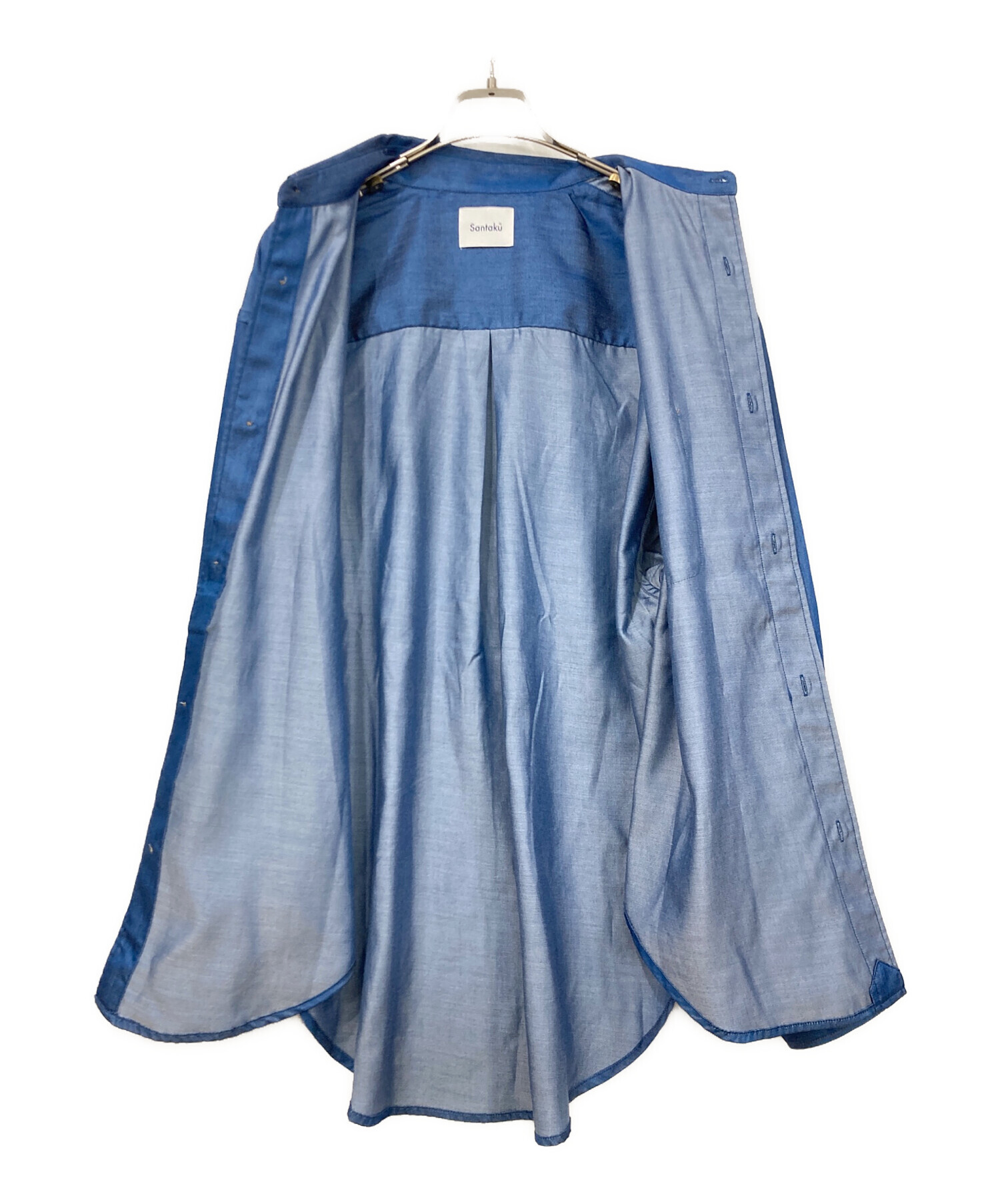 その他ブランド / SANTAKU/長袖シャツ/L/テンセル/BLU/無地/SNT25SS-SH04 中古・古着通販】santaku (サンタク) デニムライクシャツ ブルー