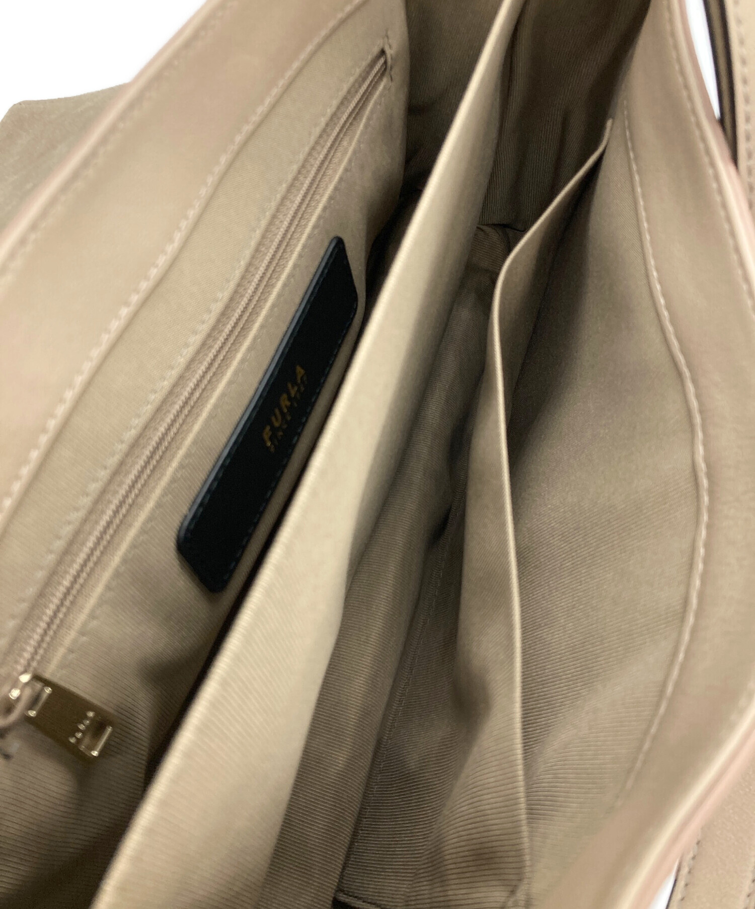 【未使用】FURLAワンショルダーバッグ 中古・古着通販】FURLA (フルラ) ワンショルダーバッグ ベージュ