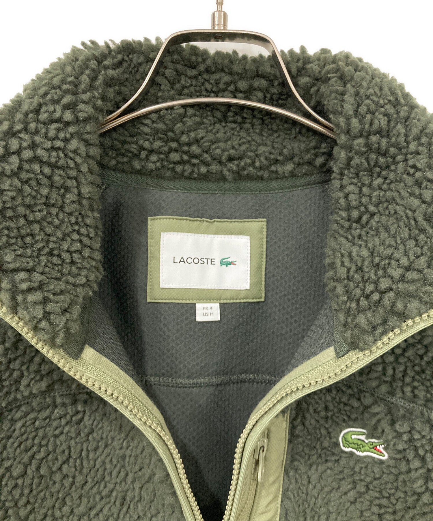 中古・古着通販】LACOSTE (ラコステ) フリースジャケット グリーン 