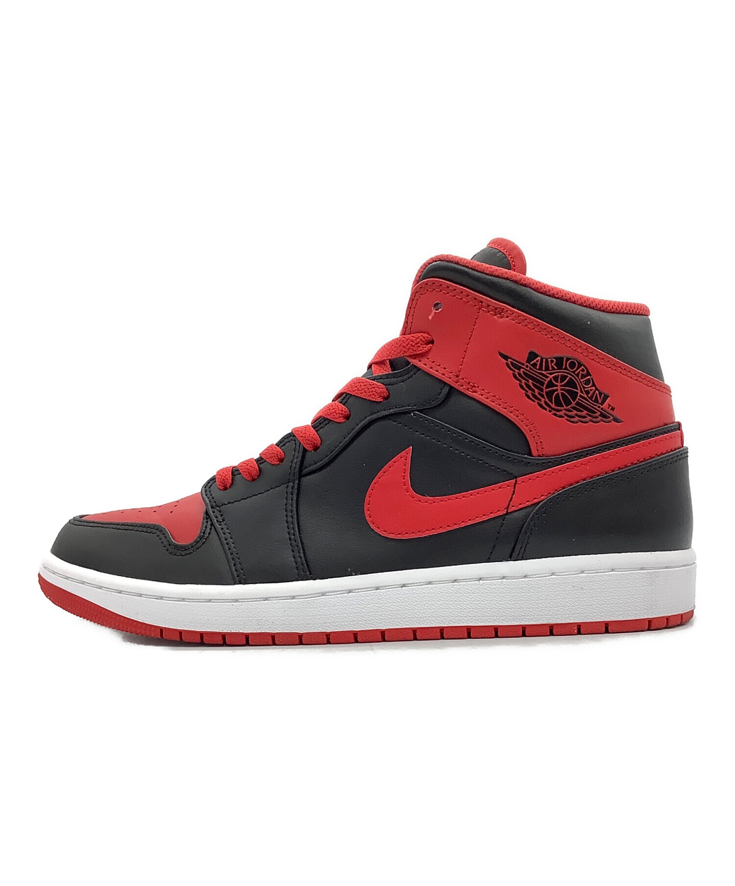 中古・古着通販】NIKE (ナイキ) AIR JORDAN 1 MID レッド×ブラック
