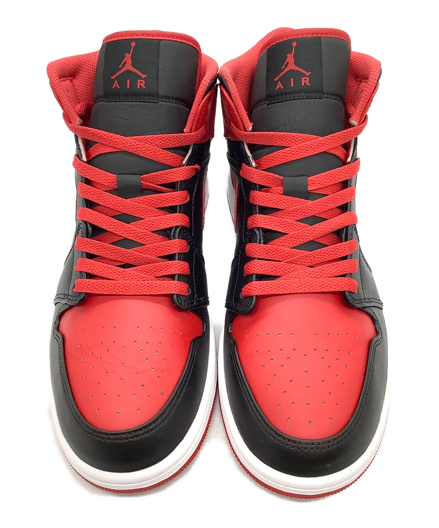 中古・古着通販】NIKE (ナイキ) AIR JORDAN 1 MID レッド×ブラック 