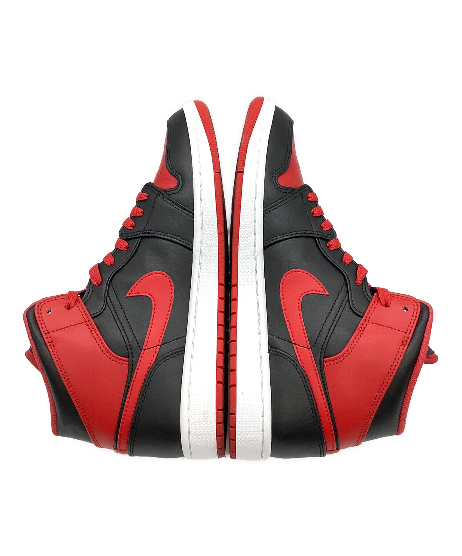 中古・古着通販】NIKE (ナイキ) AIR JORDAN 1 MID レッド×ブラック 