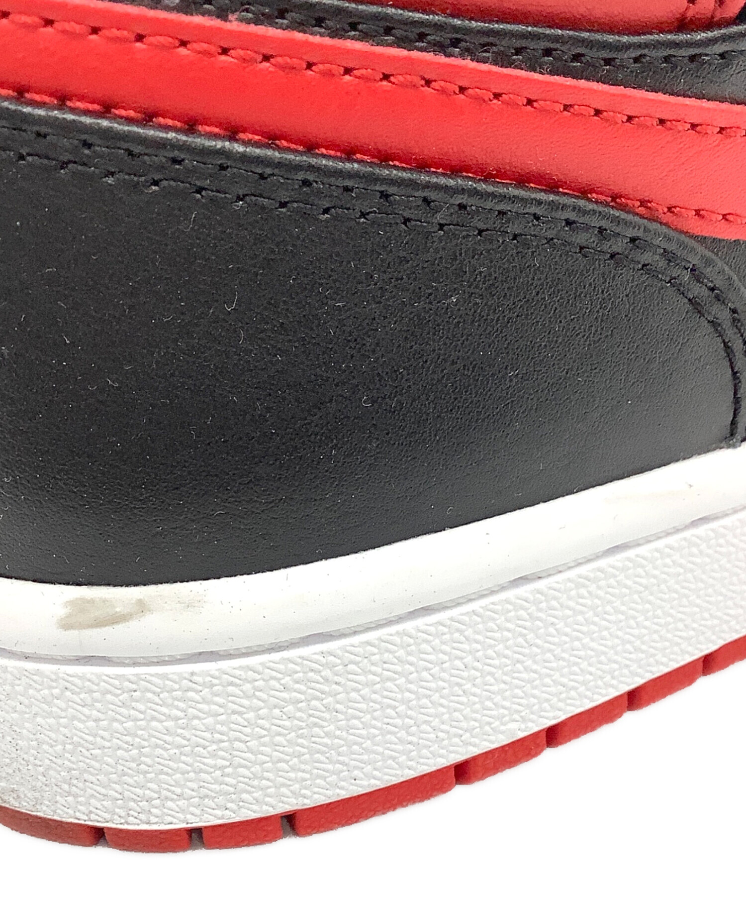 中古・古着通販】NIKE (ナイキ) AIR JORDAN 1 MID レッド×ブラック 