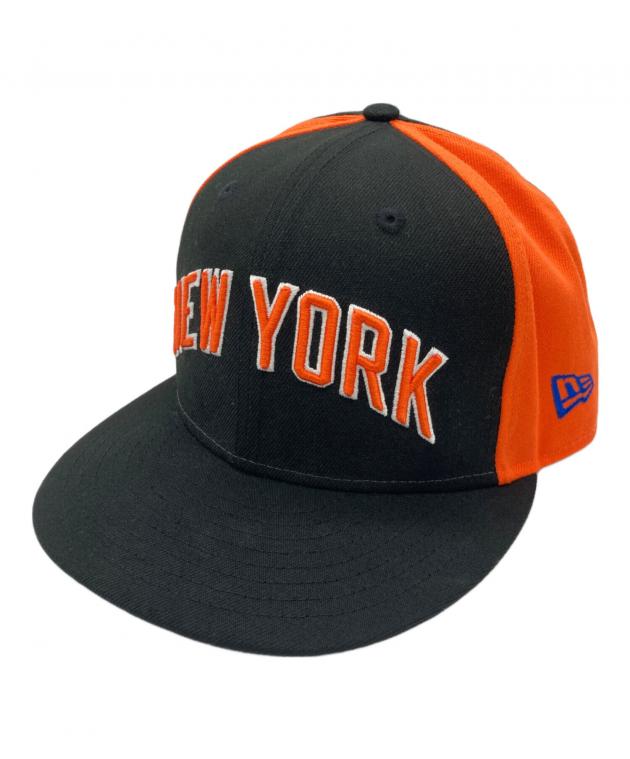 レア/廃番【ニューエラ×シーシー】限定コラボ ロゴ キャップ 黒×オレンジ 中古・古着通販】New Era (ニューエラ) キャップ ブラック×オレンジ