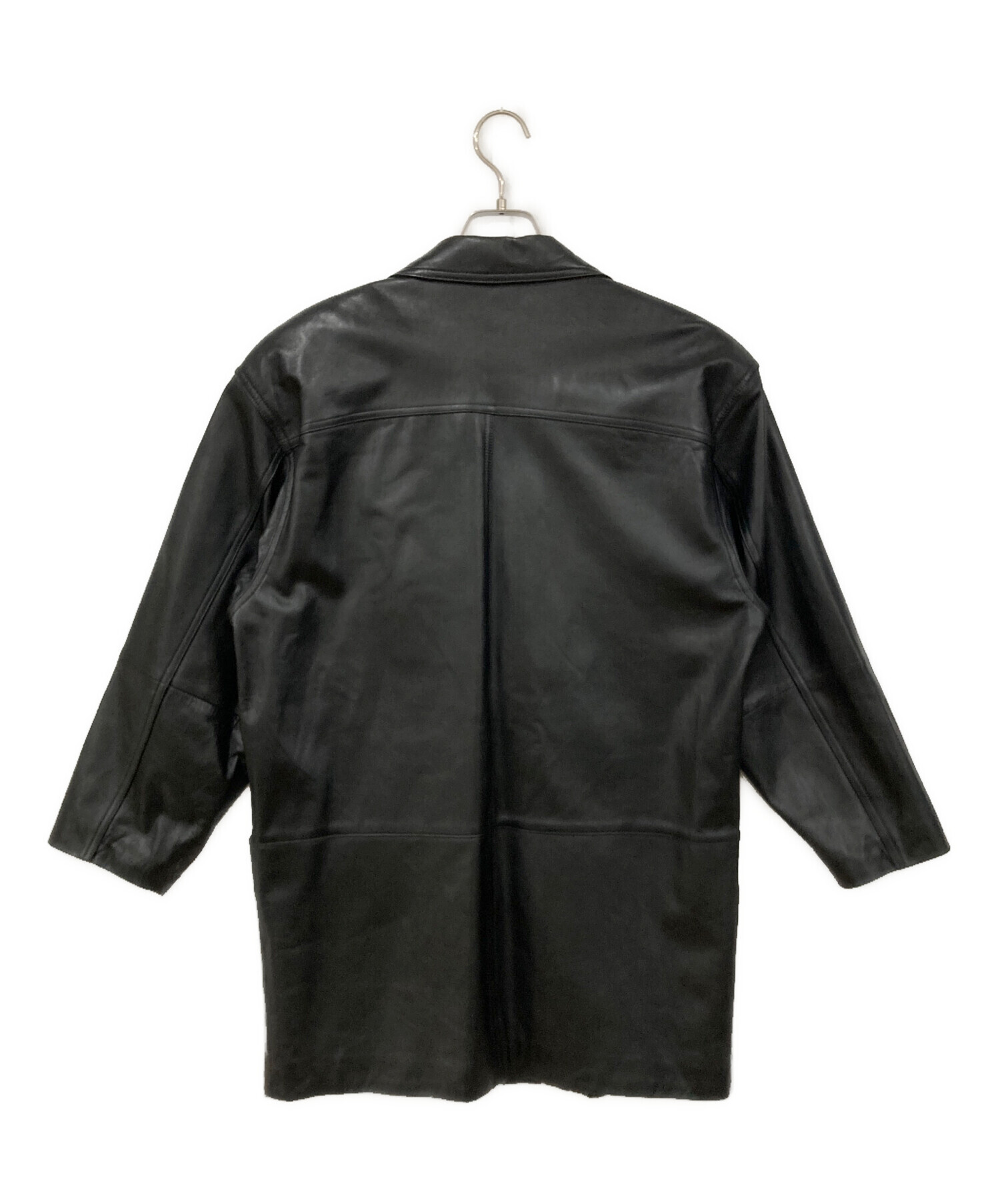 中古・古着通販】- (-) レザーコート ブラック サイズ:M｜ブランド 