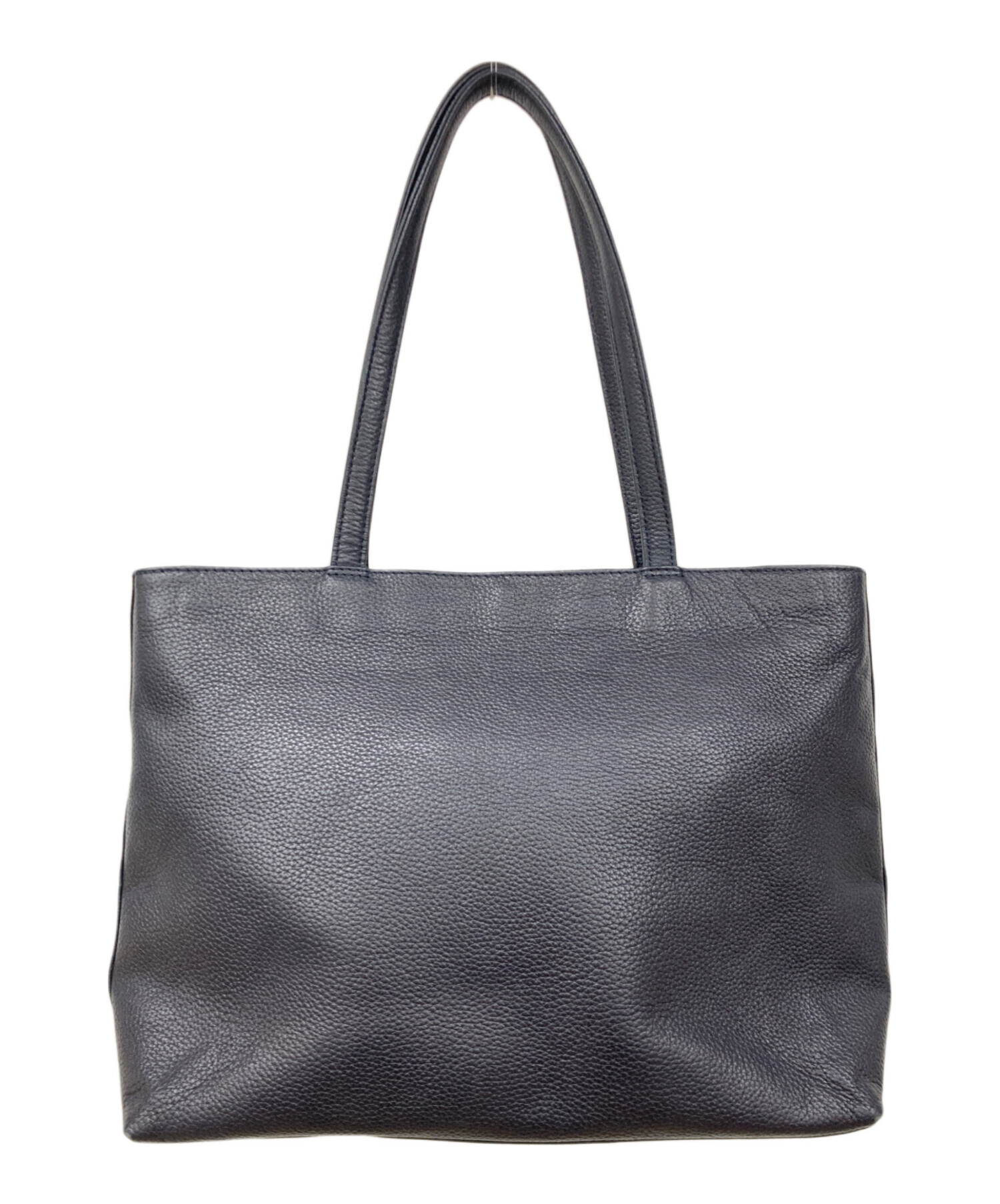 中古・古着通販】HushTug (ハッシュタグ) レザートートバッグ ネイビー