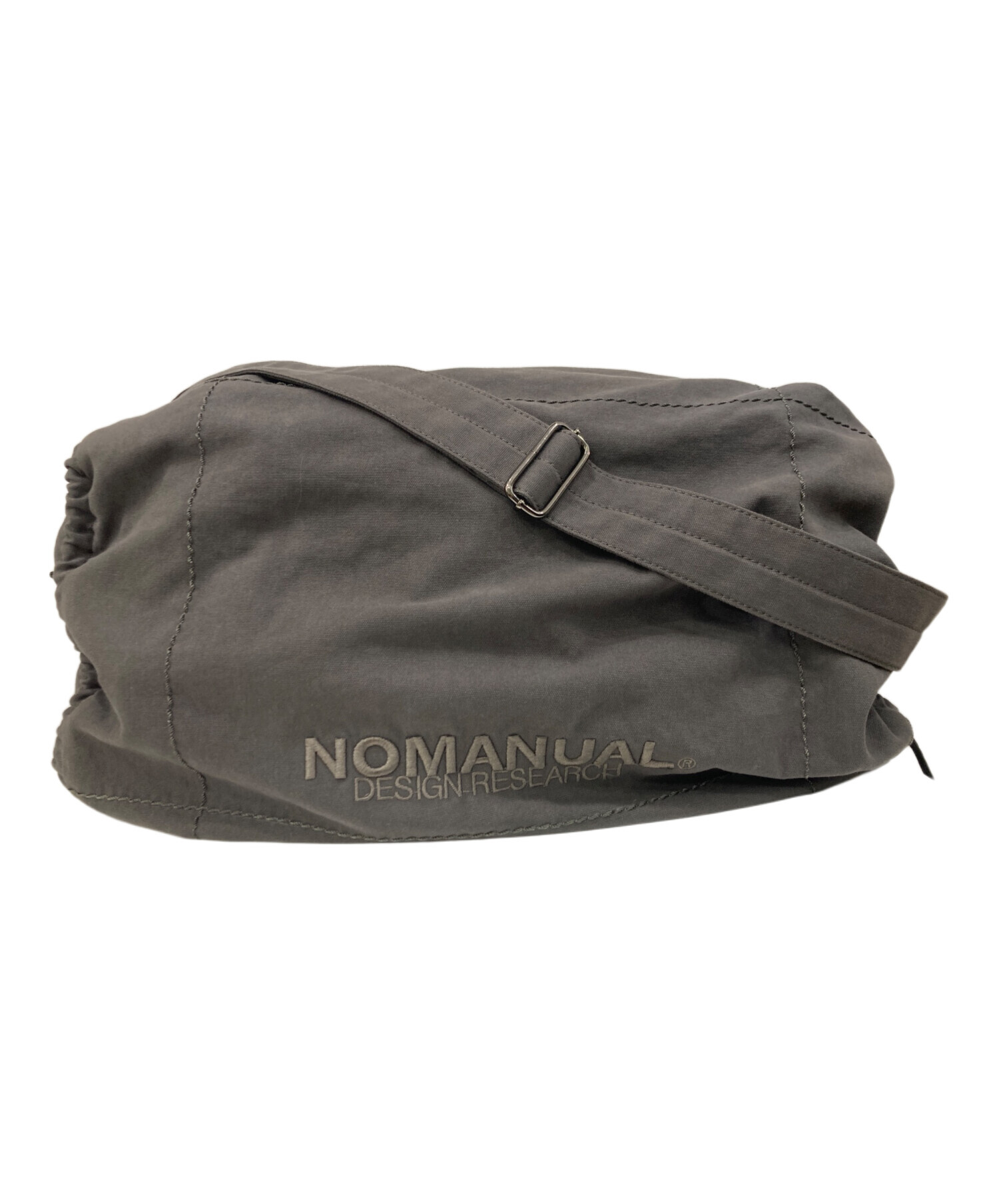 中古・古着通販】NOMANUAL (ノーマニュアル) ショルダーバッグ グレー 