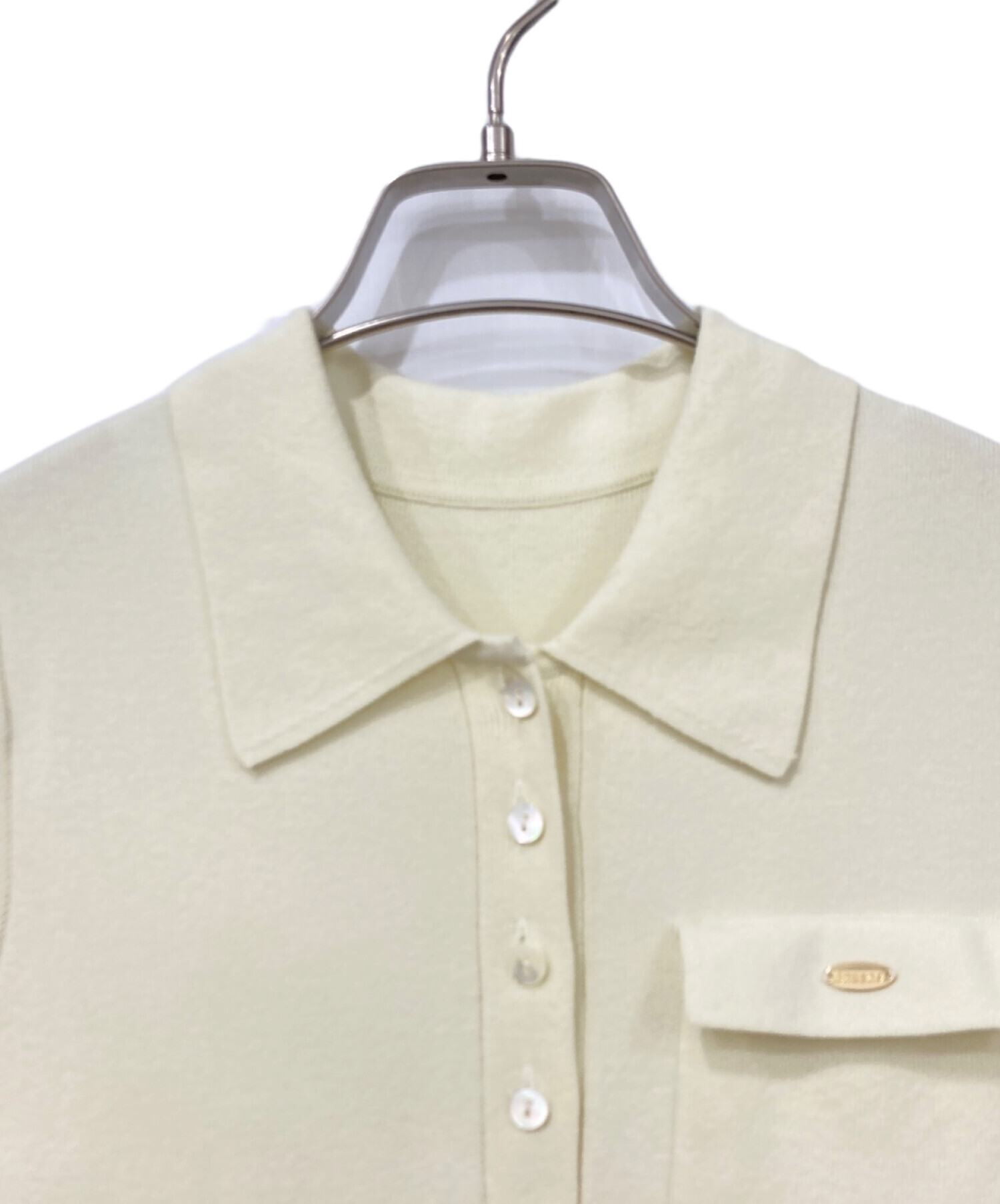 中古・古着通販】anuans (アニュアンス) ポロニットドッキング