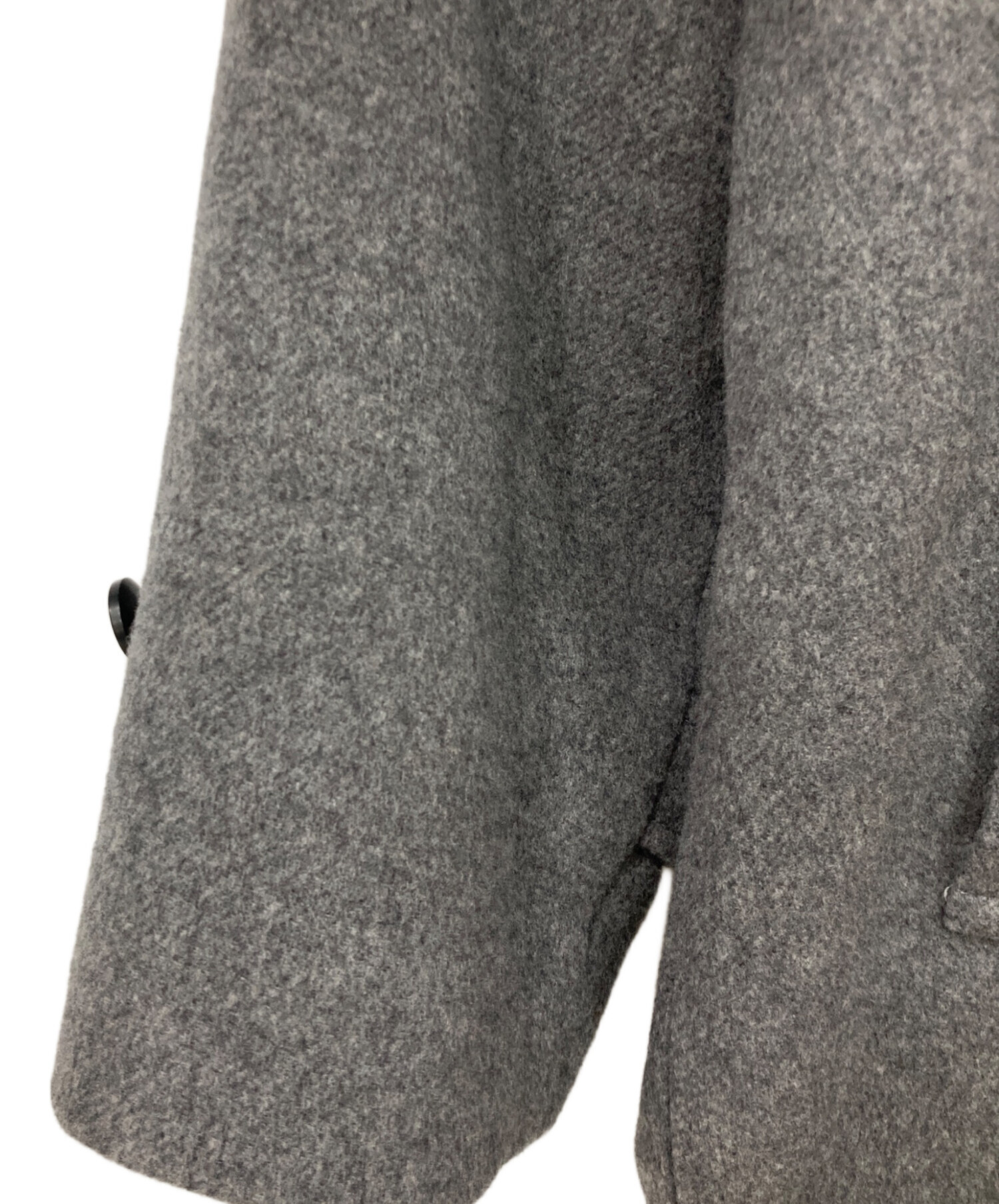 中古・古着通販】KAGURE (カグレ) ウールステンカラーコート グレー