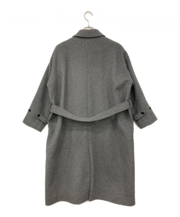 【かぐれ】未使用に近い！ウールステンカラーコート　グレー 楽天市場】ウールステンカラーコート／かぐれ（kagure） : 丸井