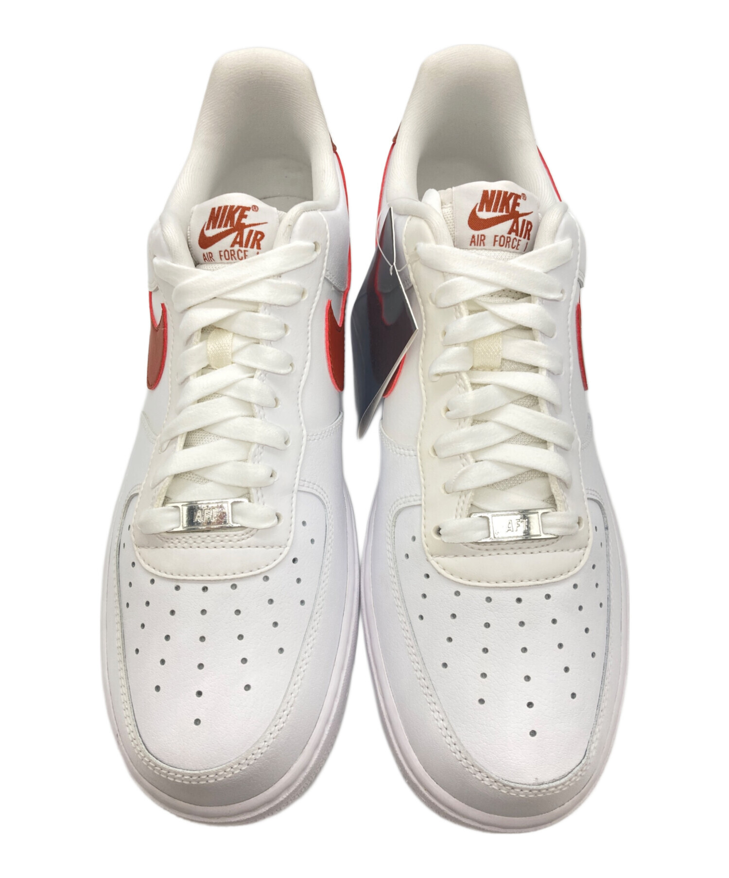 中古・古着通販】NIKE (ナイキ) AIR FORCE 1 07 ホワイト×レッド 中古・古着通販】NIKE (ナイキ) AIR FORCE 1 07 ホワイト×レッド