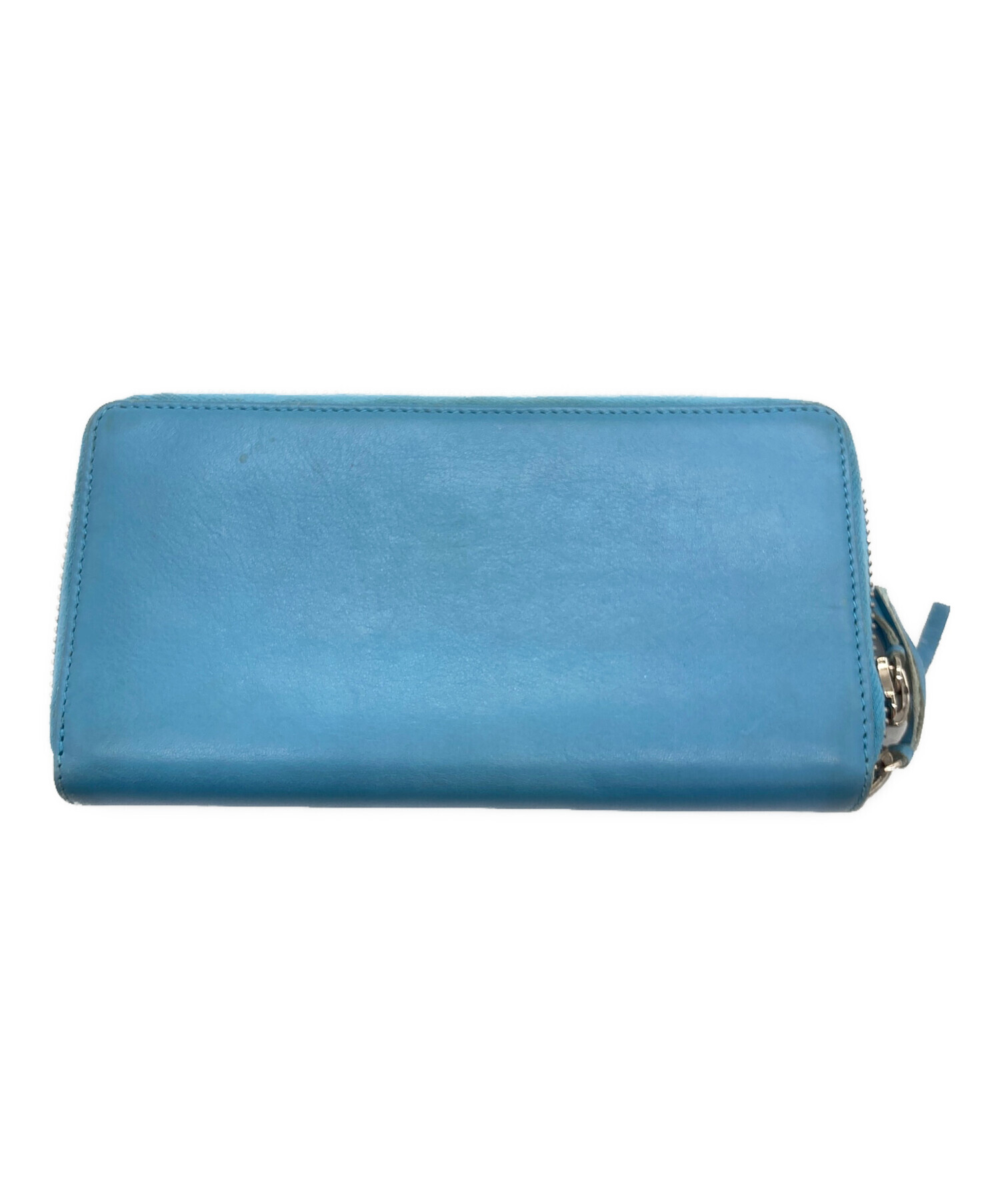 【レア・美品】 BALENCIAGA 長財布 ペーパーロングウォレット ブルー 中古・古着通販】BALENCIAGA (バレンシアガ) ペーパーコンチネンタル