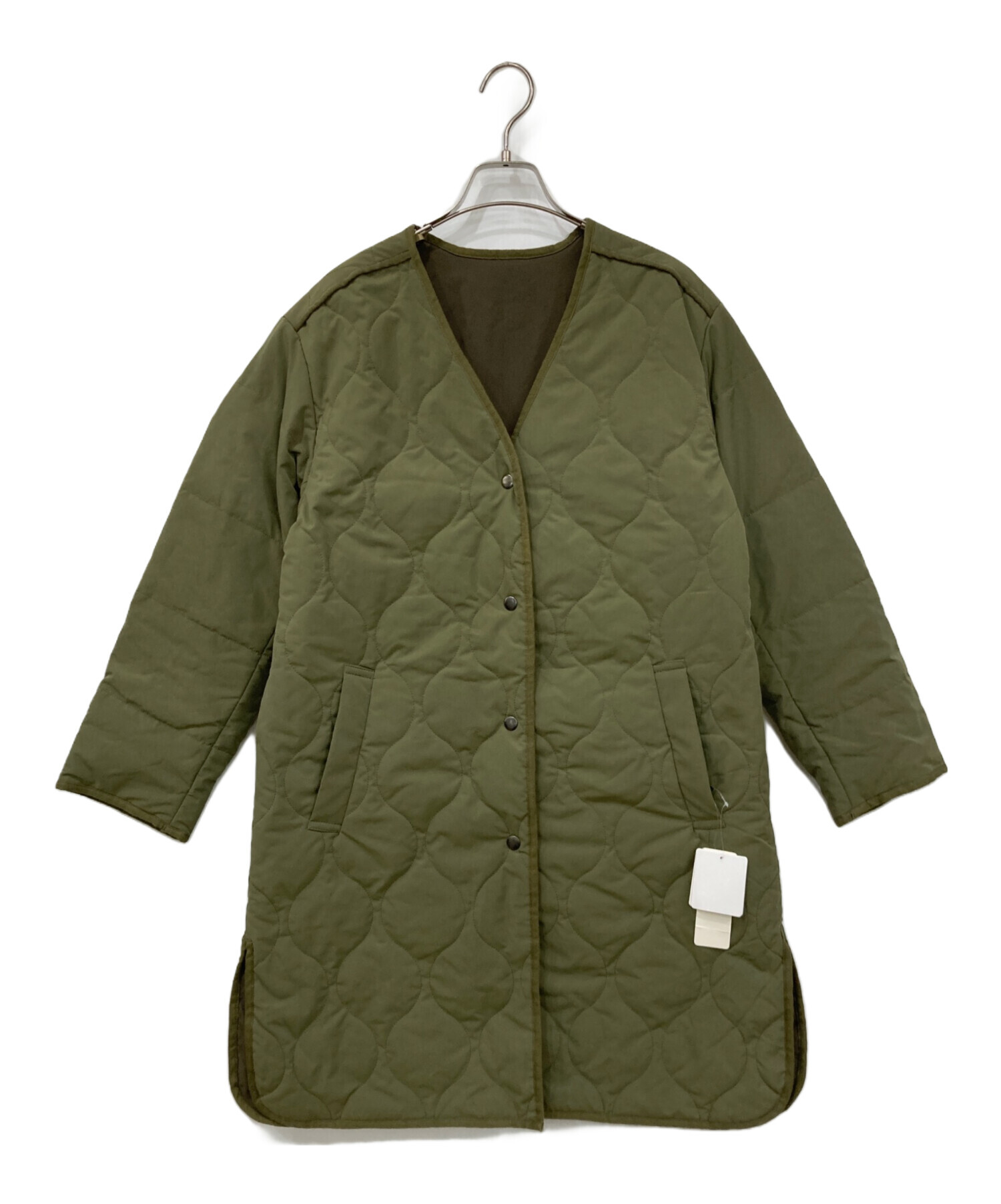 中古・古着通販】ROSE BUD (ローズバッド) キルティングコート カーキ
