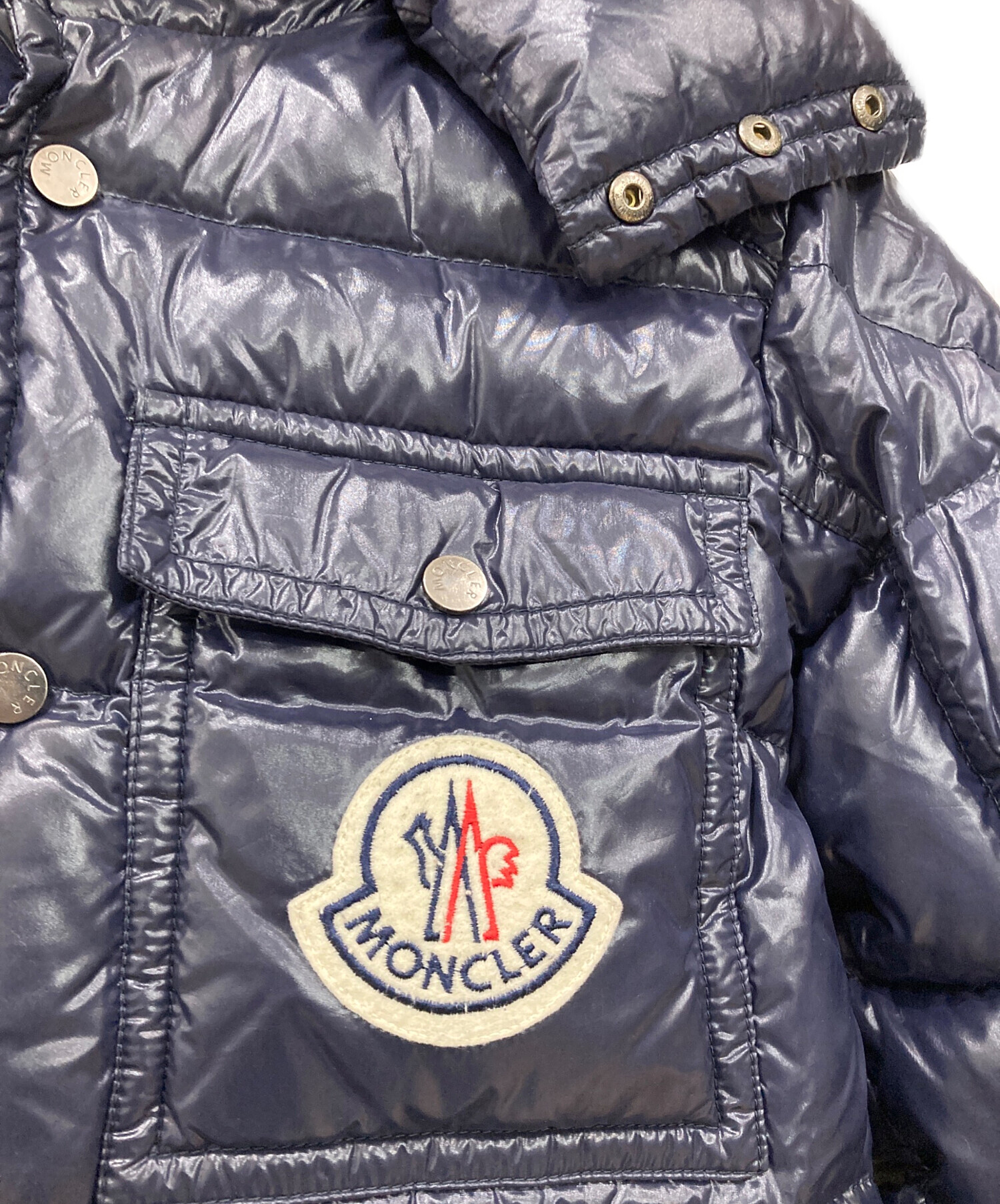 中古・古着通販】MONCLER (モンクレール) ダウンジャケット ネイビー 