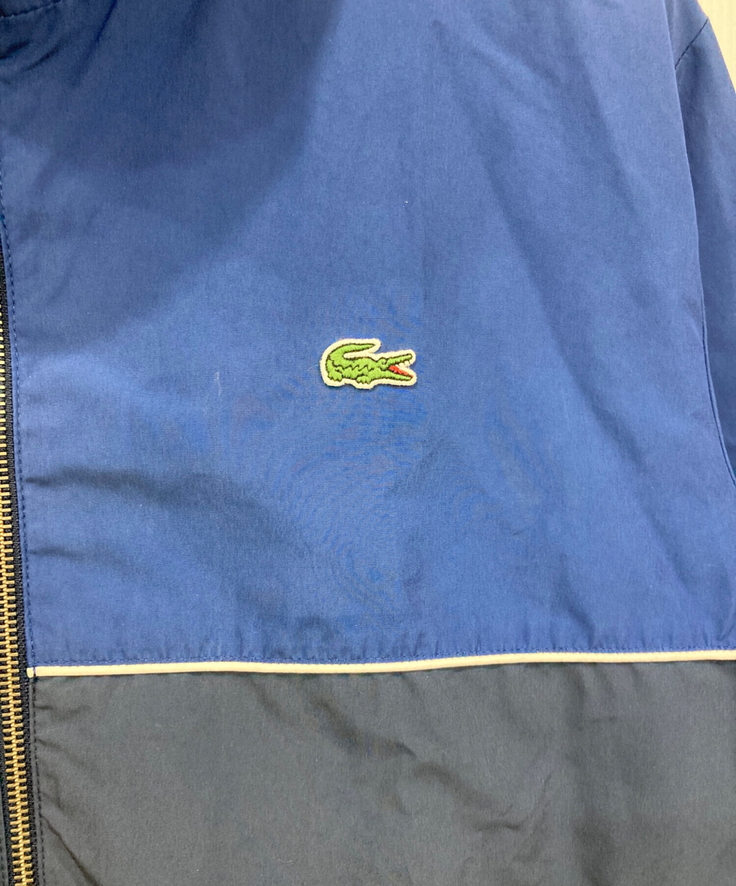 中古・古着通販】LACOSTE (ラコステ) ジップナイロンジャケット ブルー