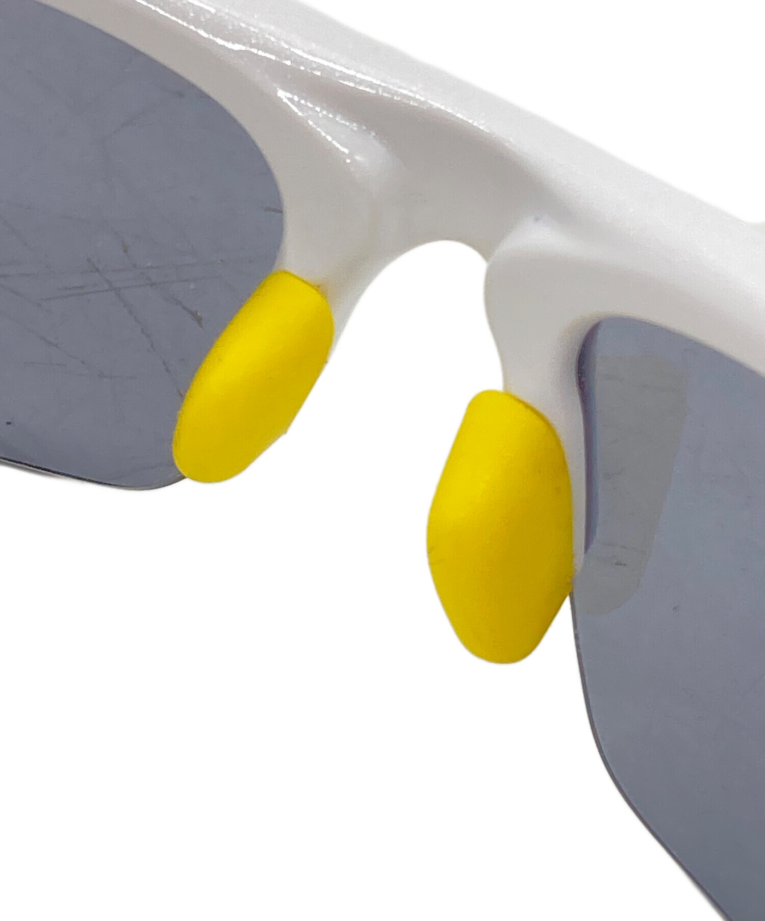 Oakley スポーツサングラス ホワイト/イエロー 【公式通販】