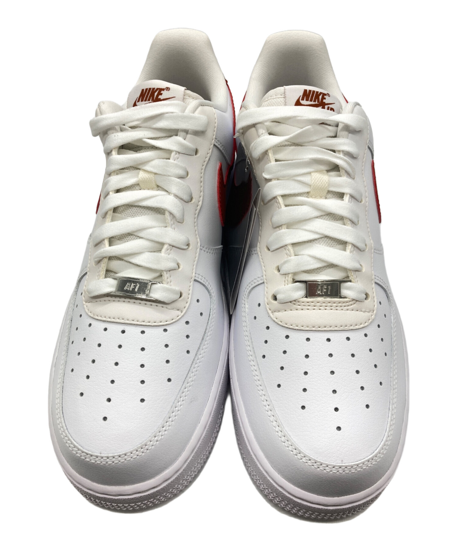 中古・古着通販】NIKE (ナイキ) AIR FORCE 1 07 ホワイト×レッド 