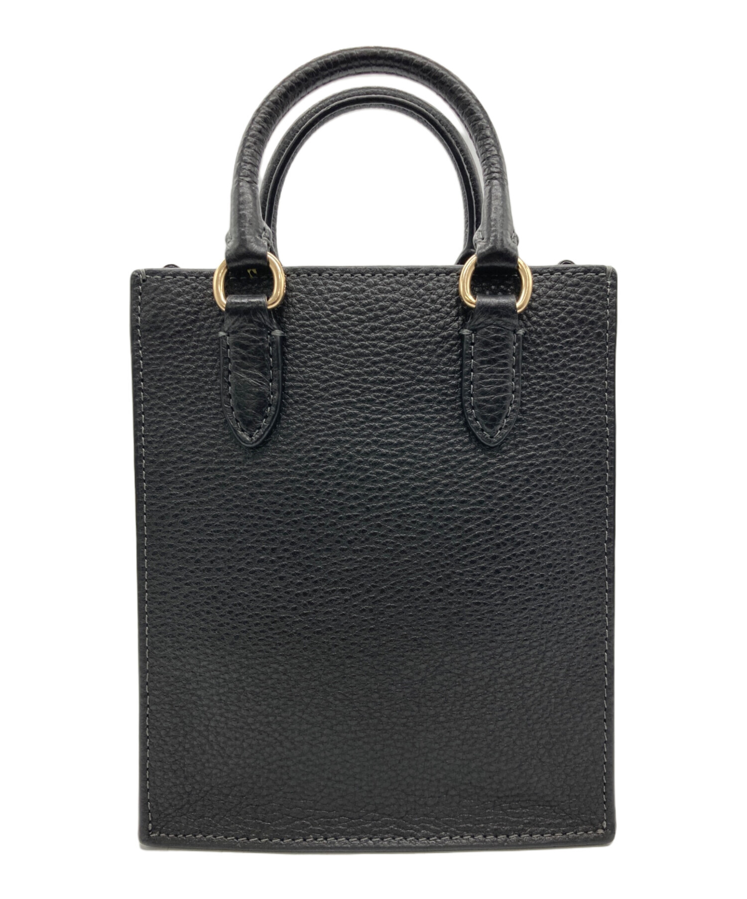 中古・古着通販】COACH (コーチ) ノースサウスミニトート ブラック 