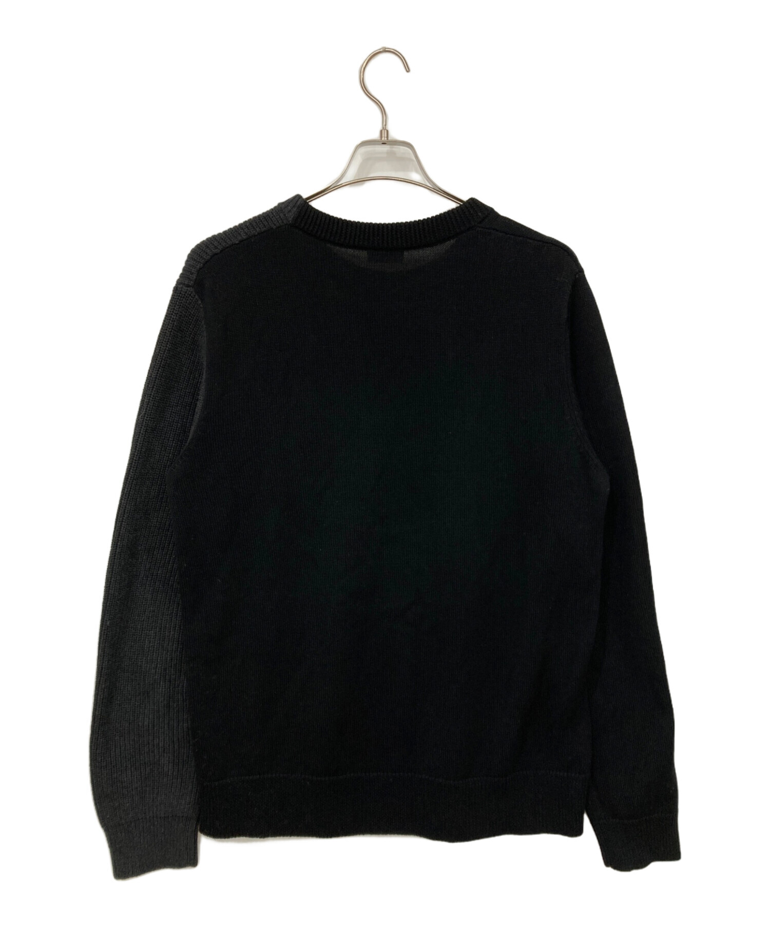 中古・古着通販】DIESEL (ディーゼル) 厚手ニット ブラック×グレー 
