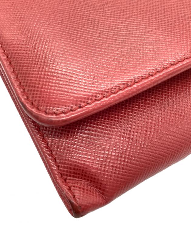 中古・古着通販】PRADA (プラダ) 長財布 レッド｜ブランド・古着通販