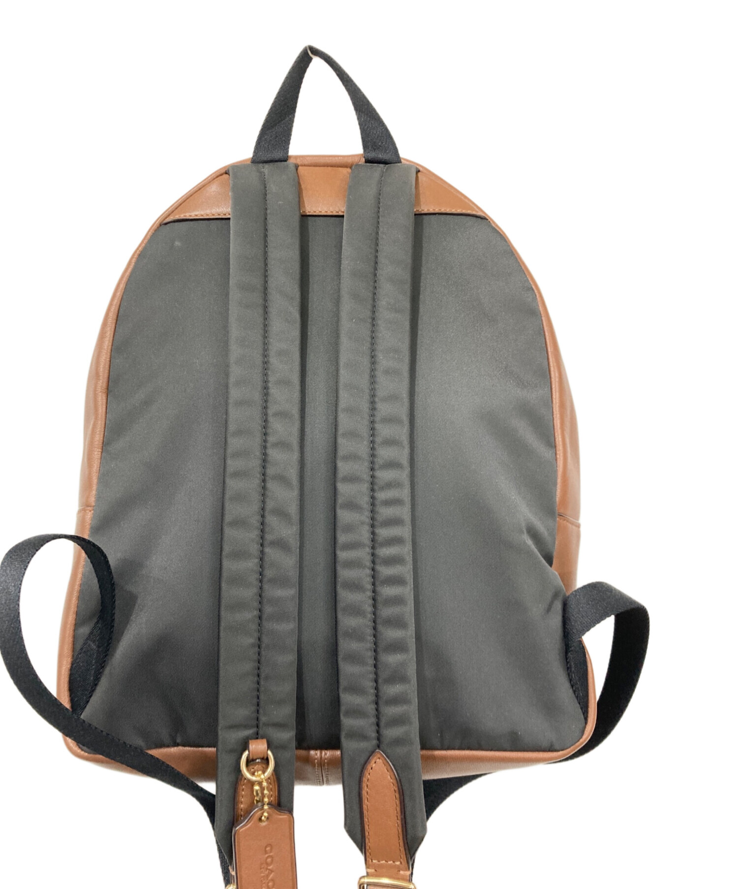 中古・古着通販】COACH (コーチ) リュック ベージュ×ブラウン 