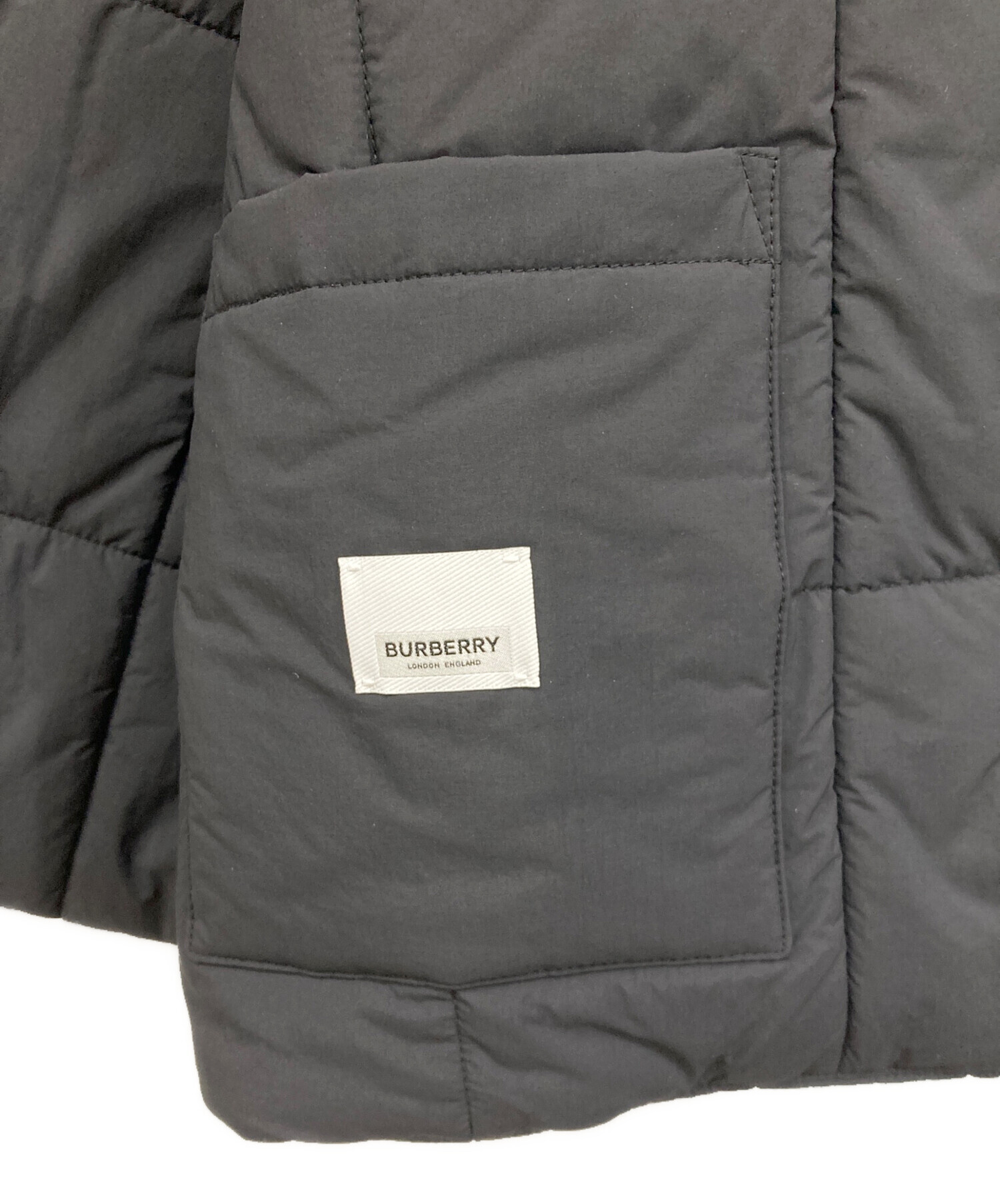 中古・古着通販】BURBERRY (バーバリー) 中綿ベスト ブラック サイズ