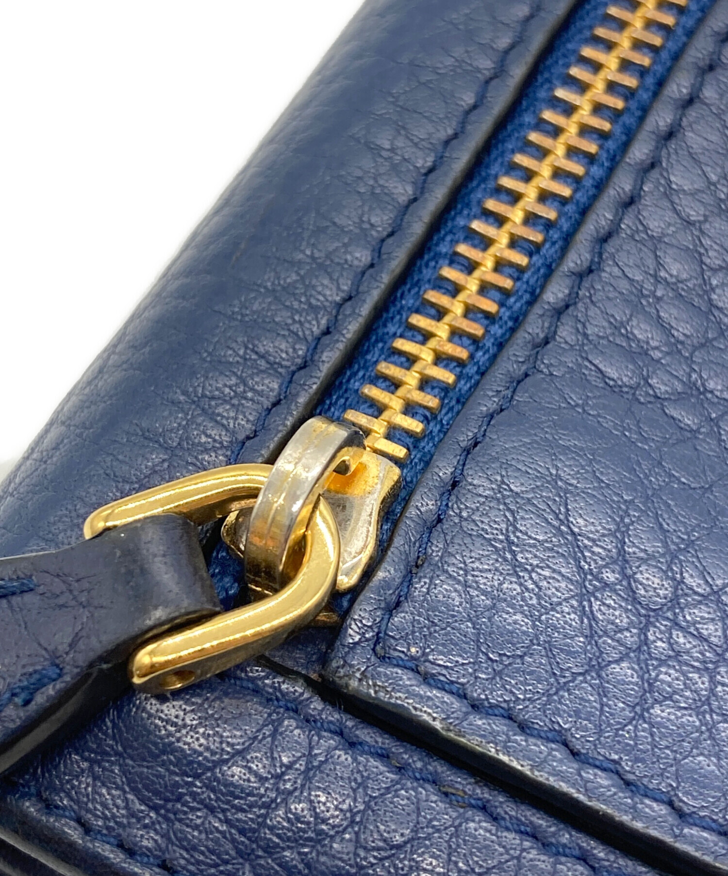 中古・古着通販】PRADA (プラダ) 長財布 ブルー×ゴールド｜ブランド