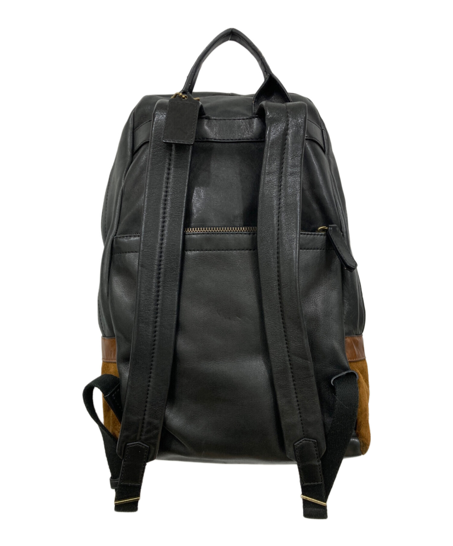 中古・古着通販】COACH (コーチ) リュック ブラウン×ブラック