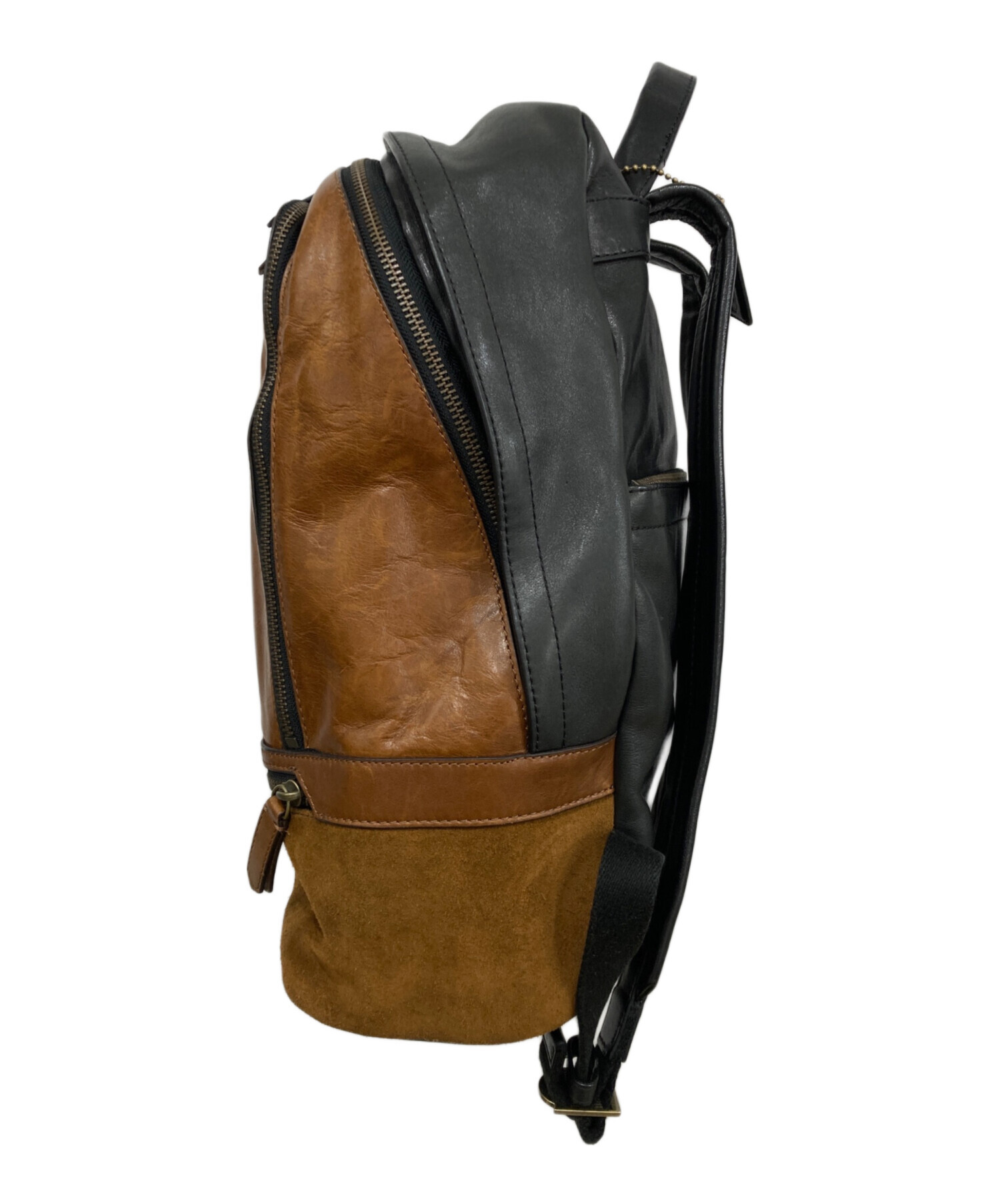 中古・古着通販】COACH (コーチ) リュック ブラウン×ブラック
