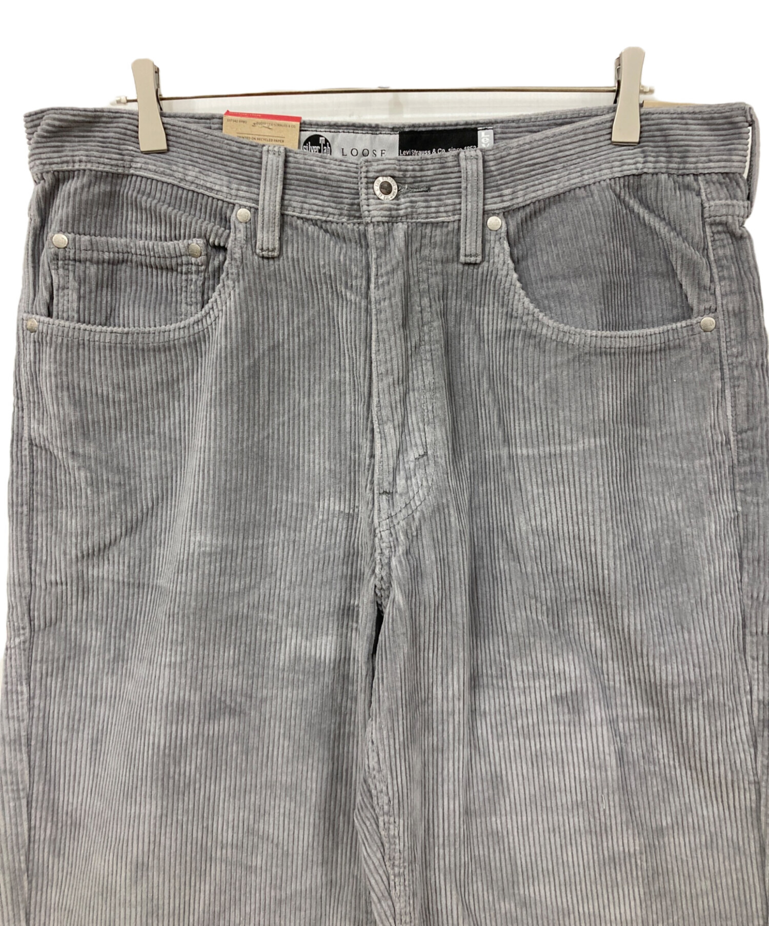 Levi's シルバータブ　コーディロイ　グレー パンツ 42 L32 希少‼️ Levi's シルバータブ コーディロイ グレー パンツ 42 L32 希少