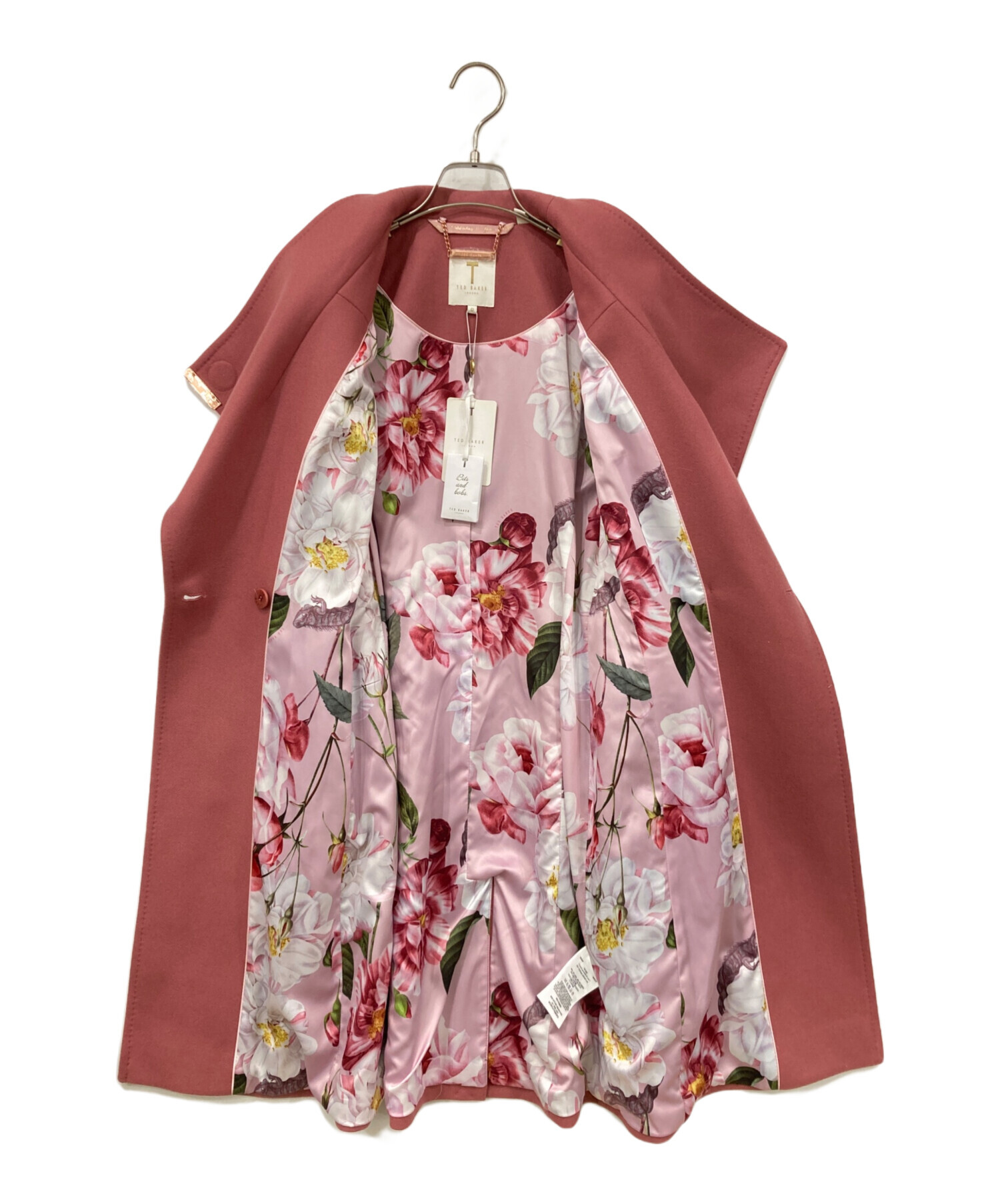 中古・古着通販】ted baker (テッドベーカー) ウール混コート ピンク