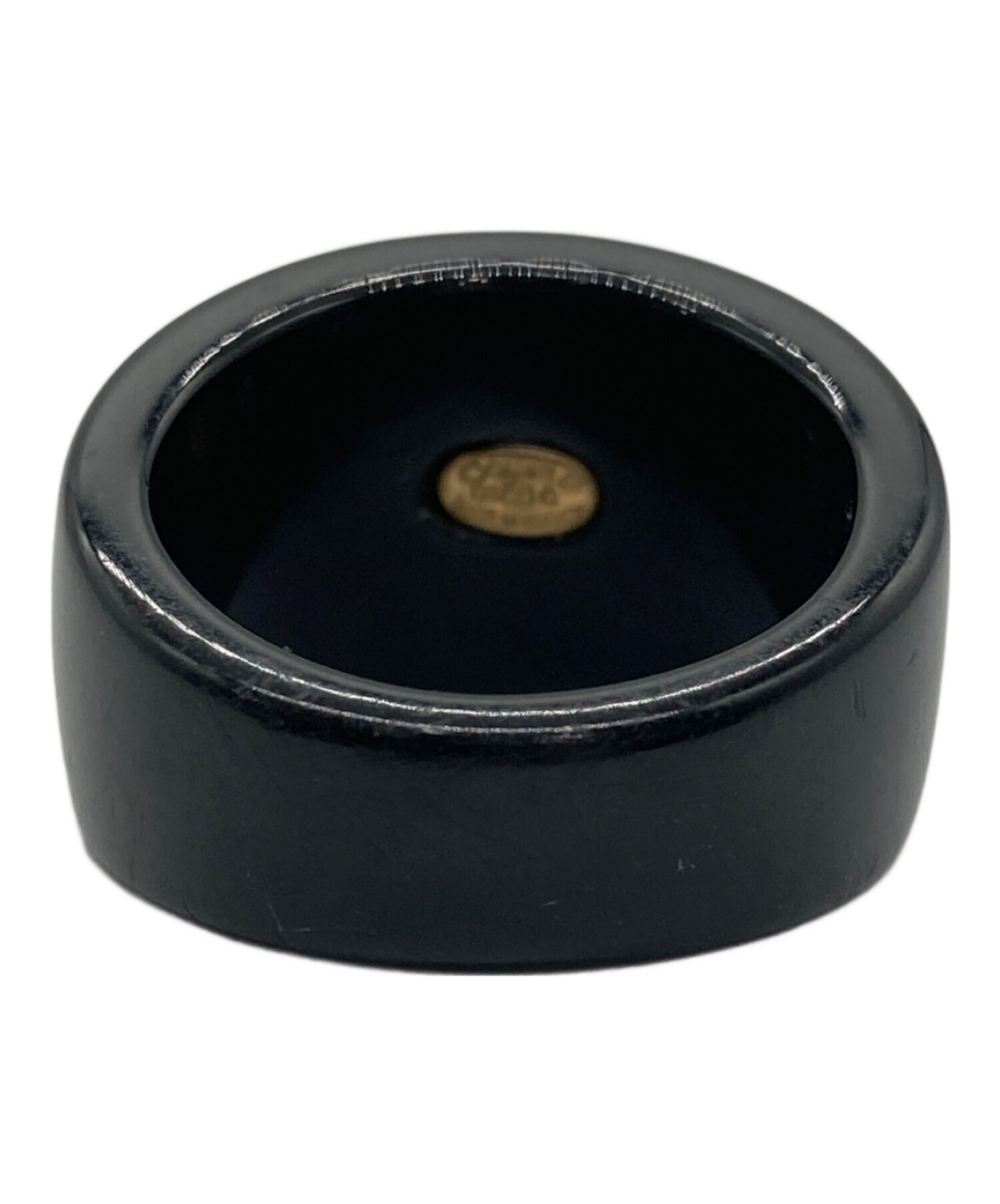 中古・古着通販】CHANEL (シャネル) パール付リング ブラック サイズ