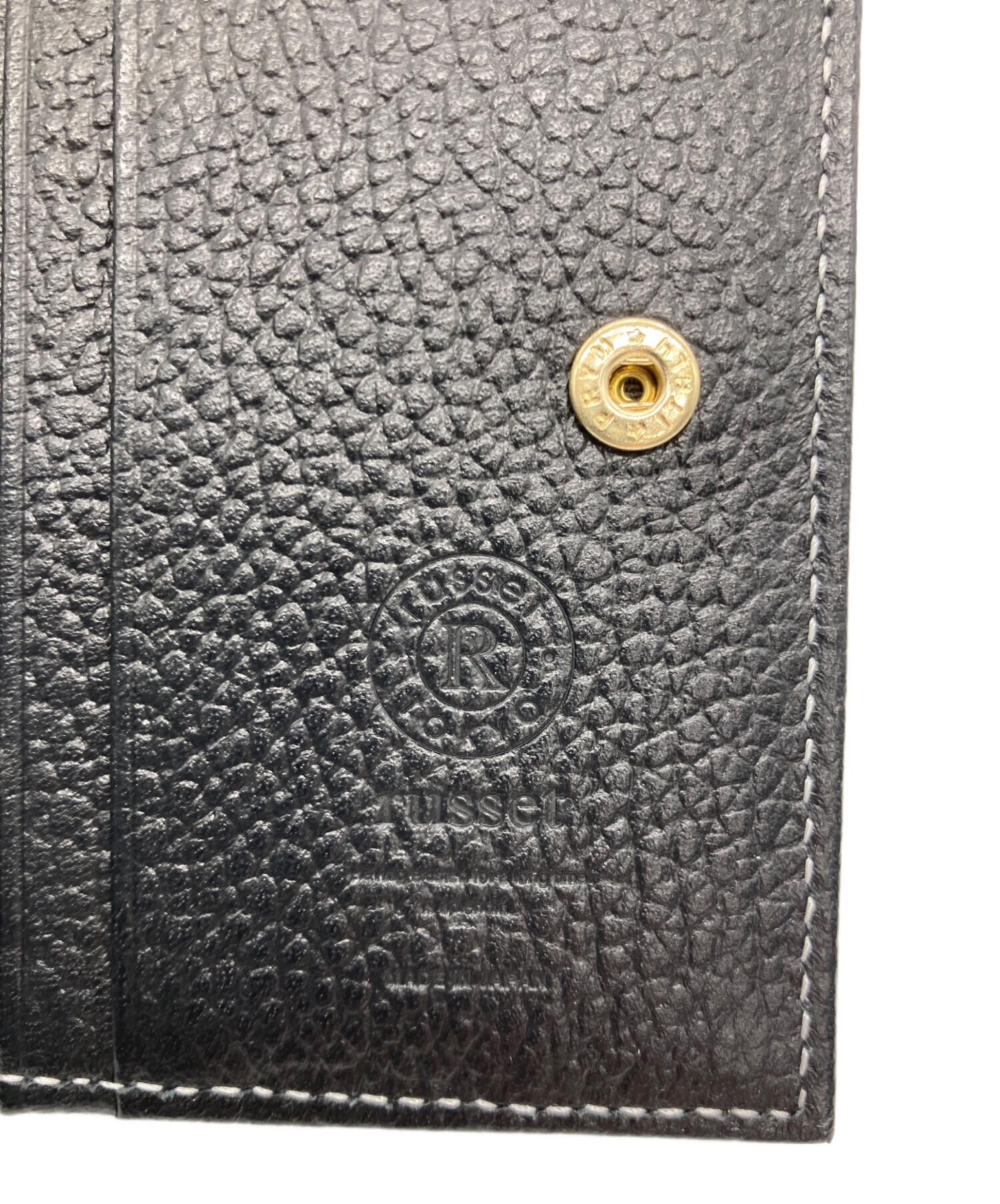 中古・古着通販】russet (ラシット) 2つ折り財布 ブラック｜ブランド