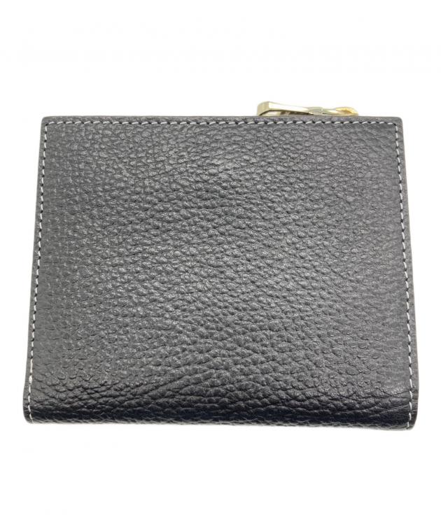 新品未使用　russet ラシット　二つ折り財布 未使用 russet ラシット レザー二つ折り財布 チャコールグレー - メルカリ