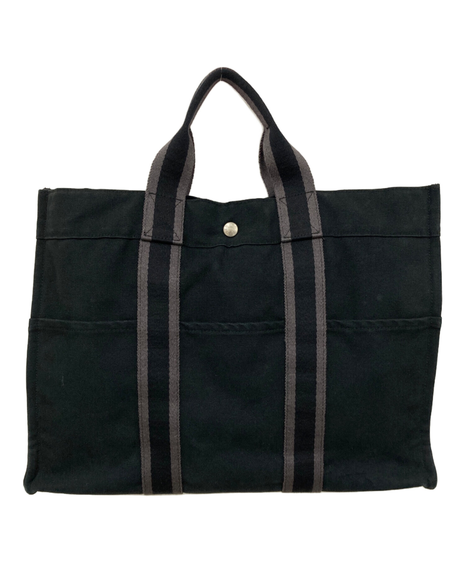 中古・古着通販】HERMES (エルメス) エールラインMM ブラック×グレー 