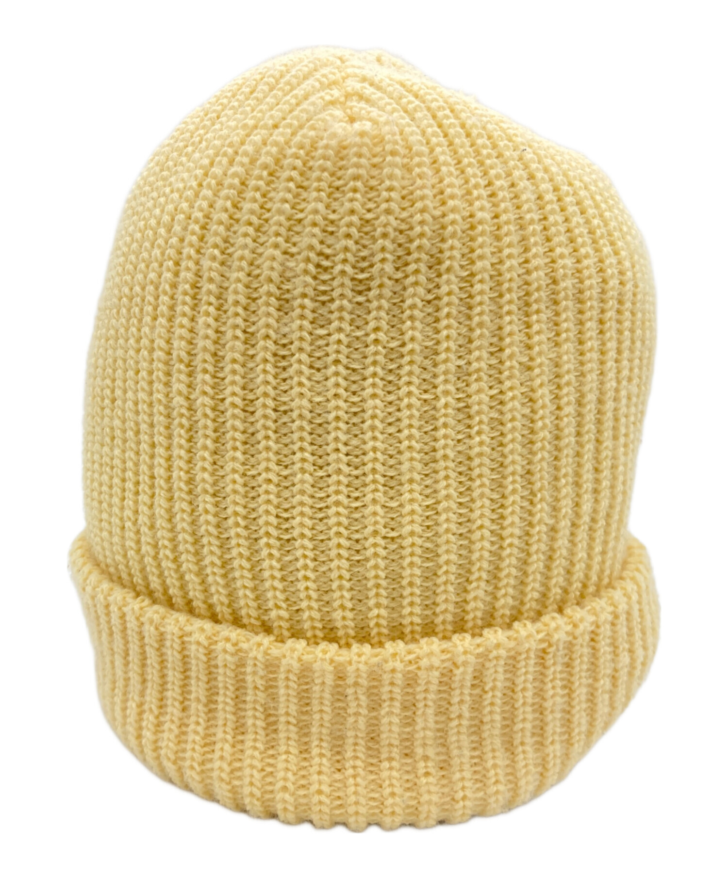 Supreme イエローニット帽 中古・古着通販】SUPREME (シュプリーム) ニット帽 イエロー×ホワイト