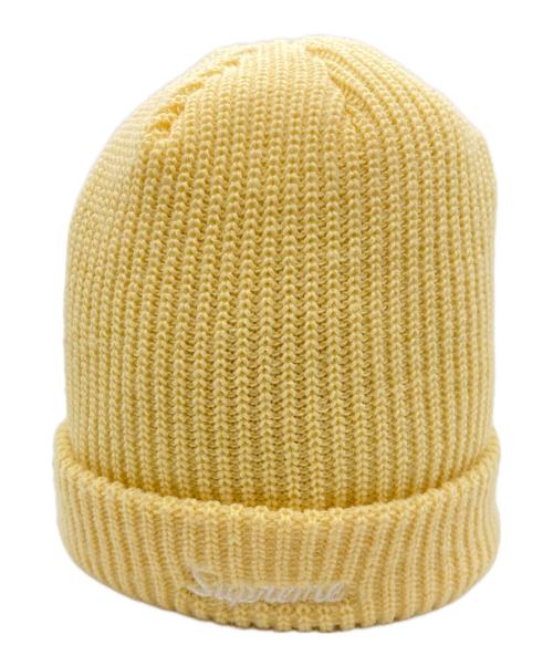 中古・古着通販】SUPREME (シュプリーム) ニット帽 イエロー×ホワイト