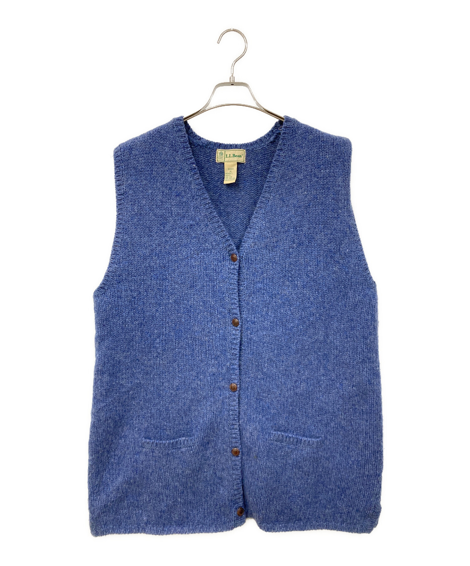 中古・古着通販】L.L.Bean (エルエルビーン) ニットベスト ブルー 