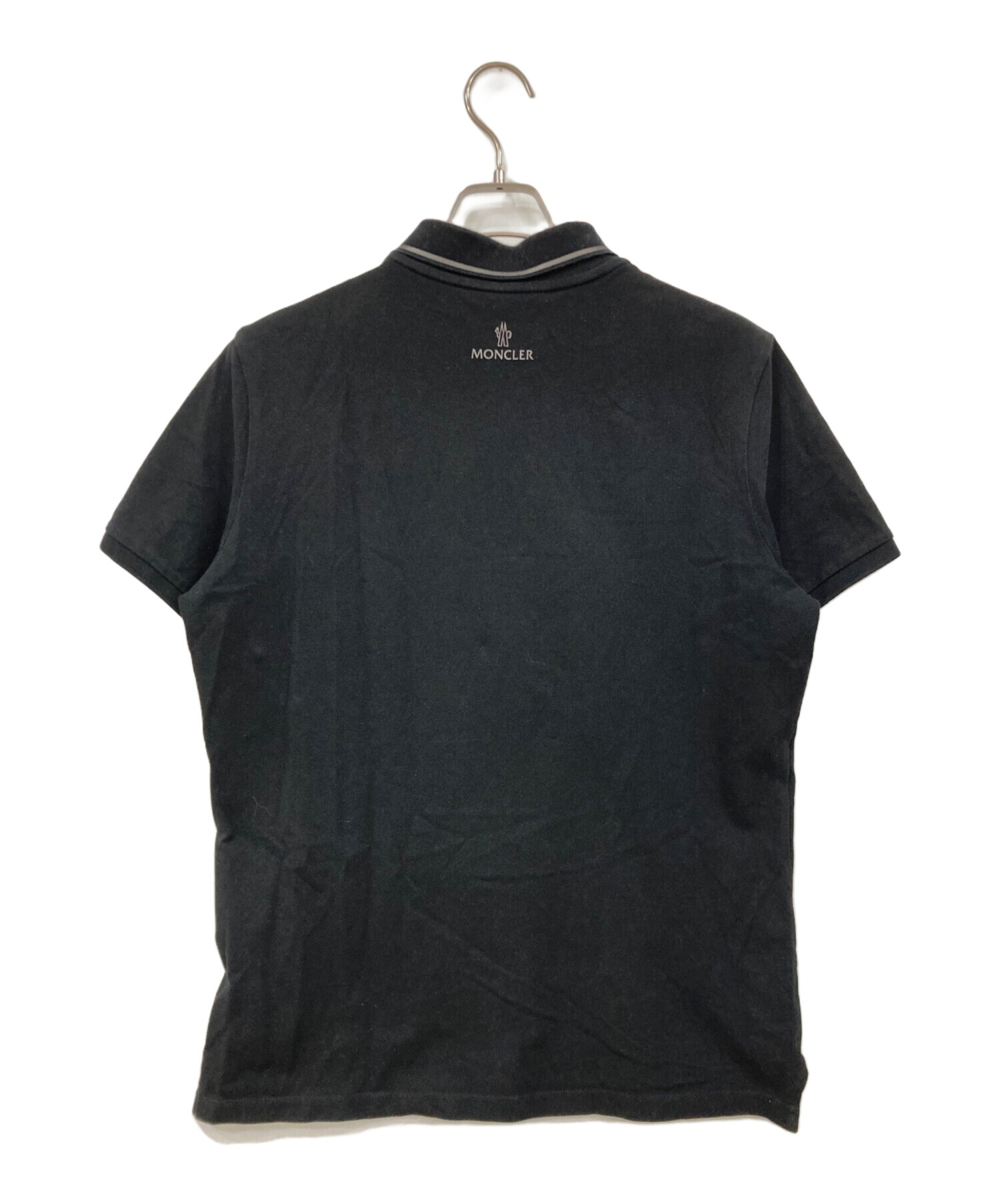 中古・古着通販】MONCLER (モンクレール) ポロシャツ ブラック サイズ