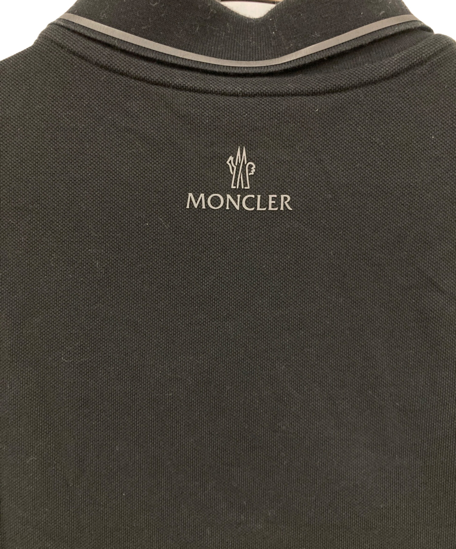 中古・古着通販】MONCLER (モンクレール) ポロシャツ ブラック サイズ