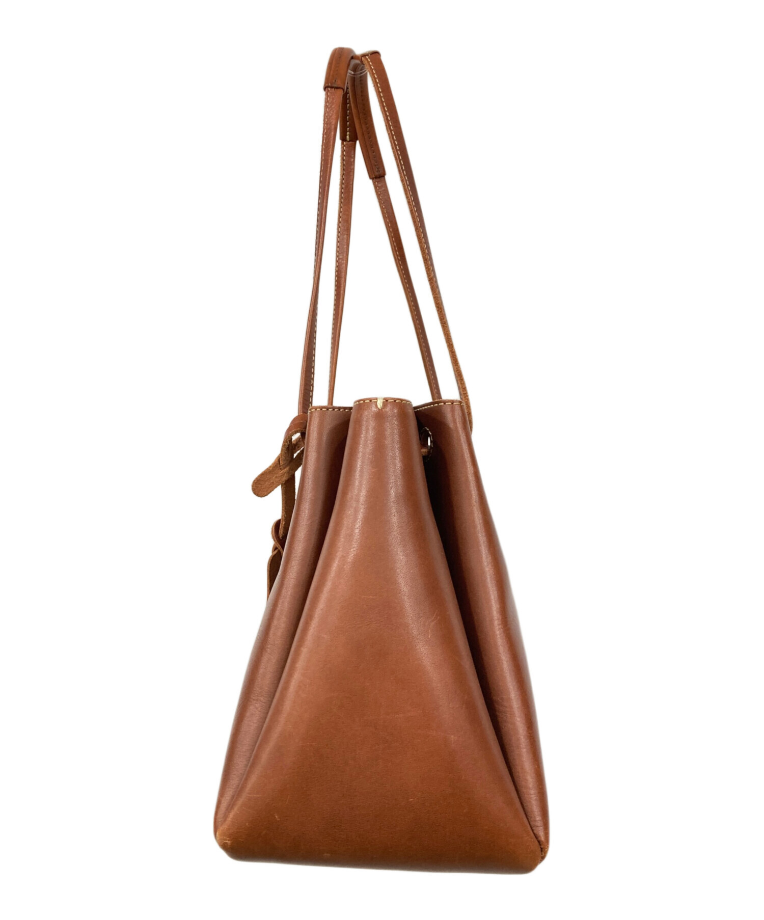 中古・古着通販】土屋鞄 (ツチヤカバン) ギャザーレザートートバッグ