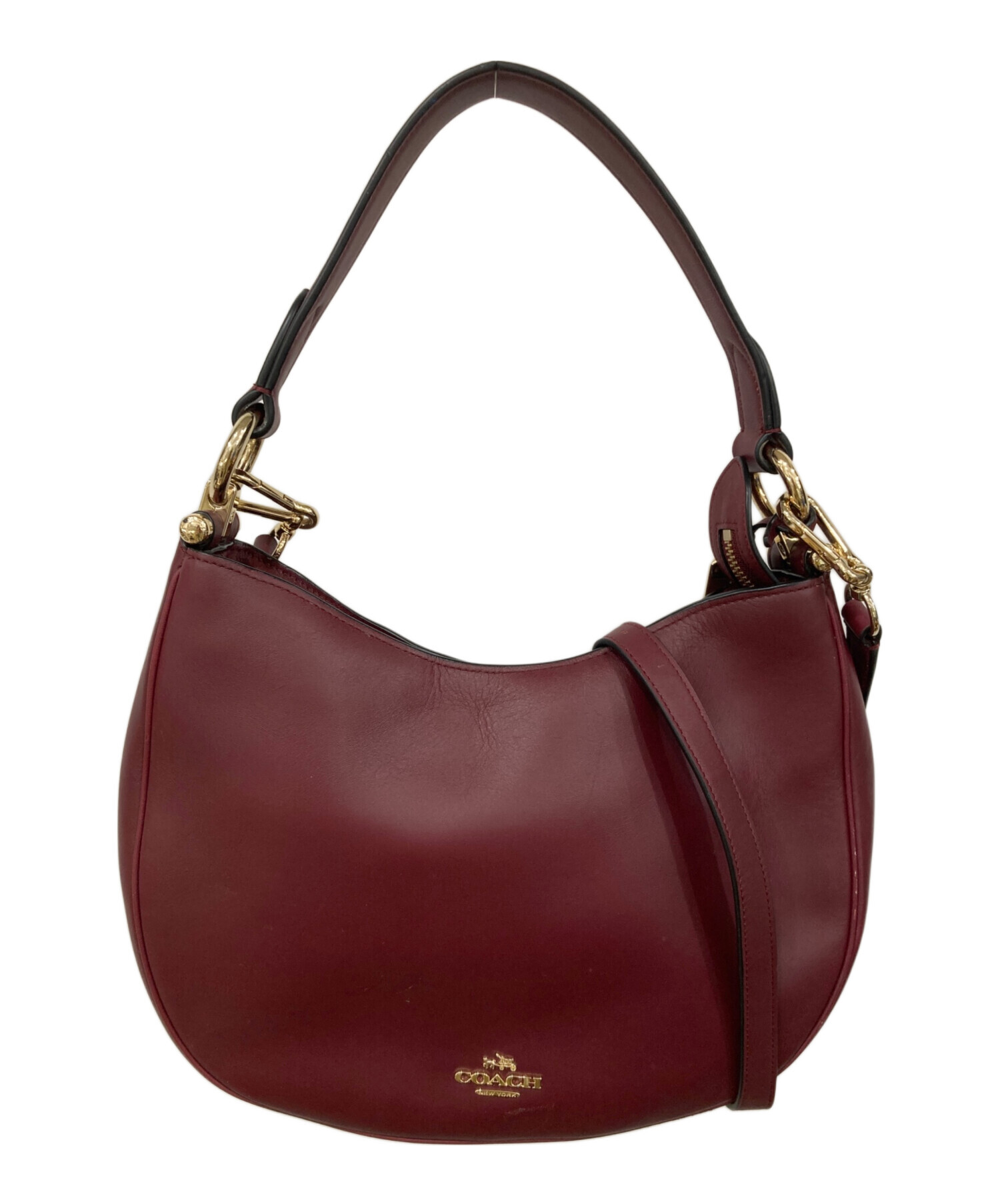 中古・古着通販】COACH (コーチ) ショルダーバッグ ボルドー｜ブランド