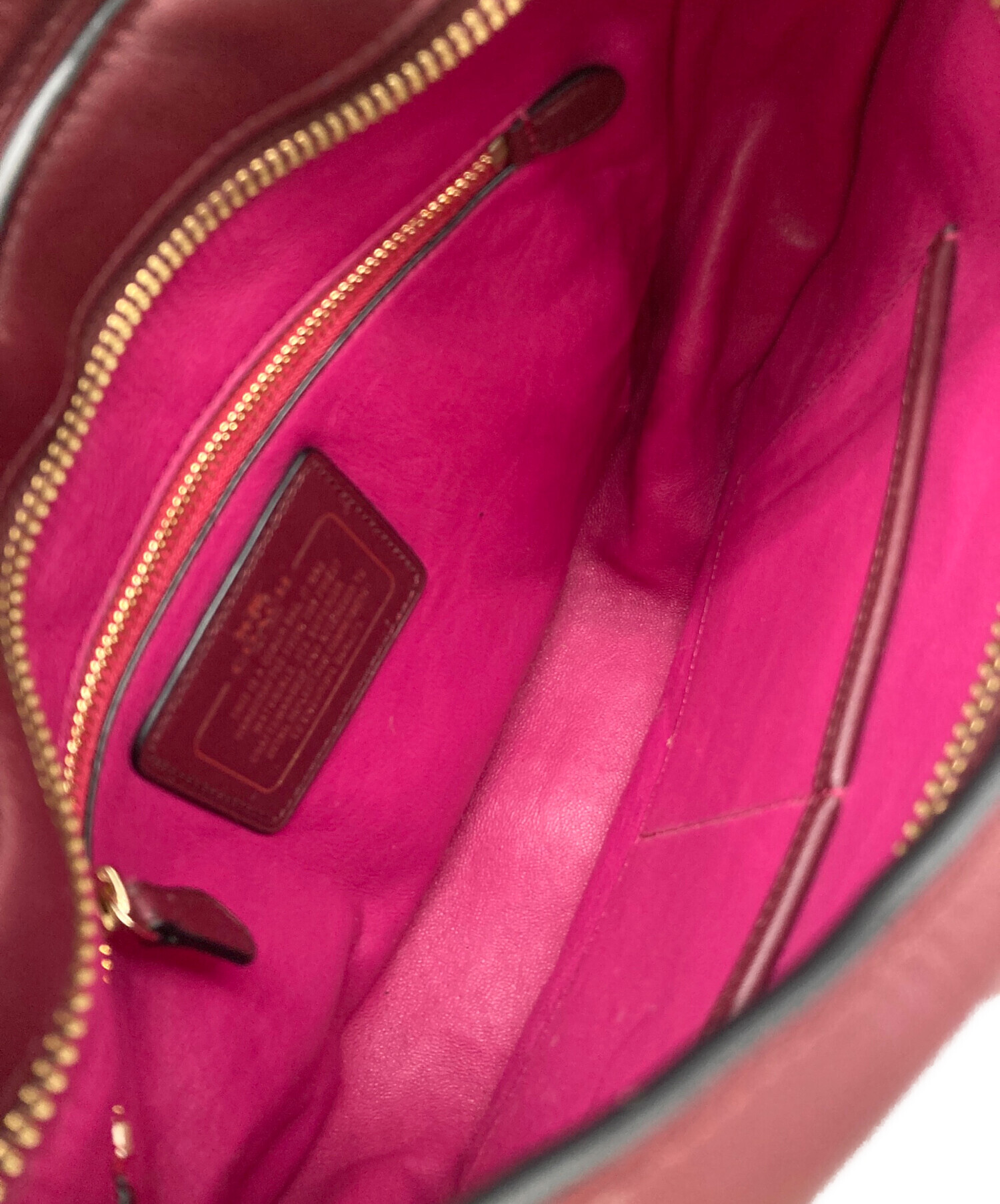 中古・古着通販】COACH (コーチ) ショルダーバッグ ボルドー｜ブランド