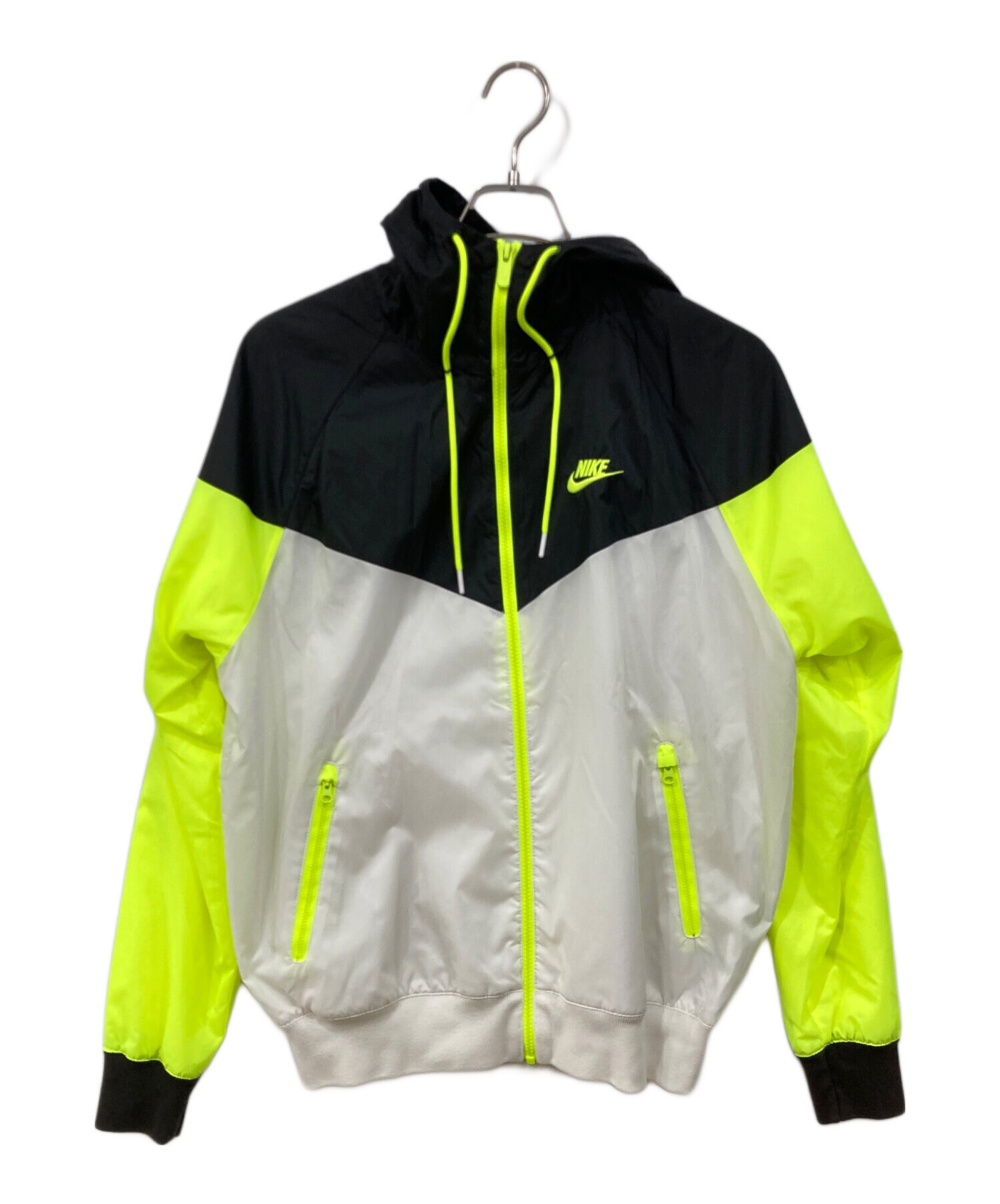 中古・古着通販】NIKE (ナイキ) ナイロンジャケット ブラック×グリーン
