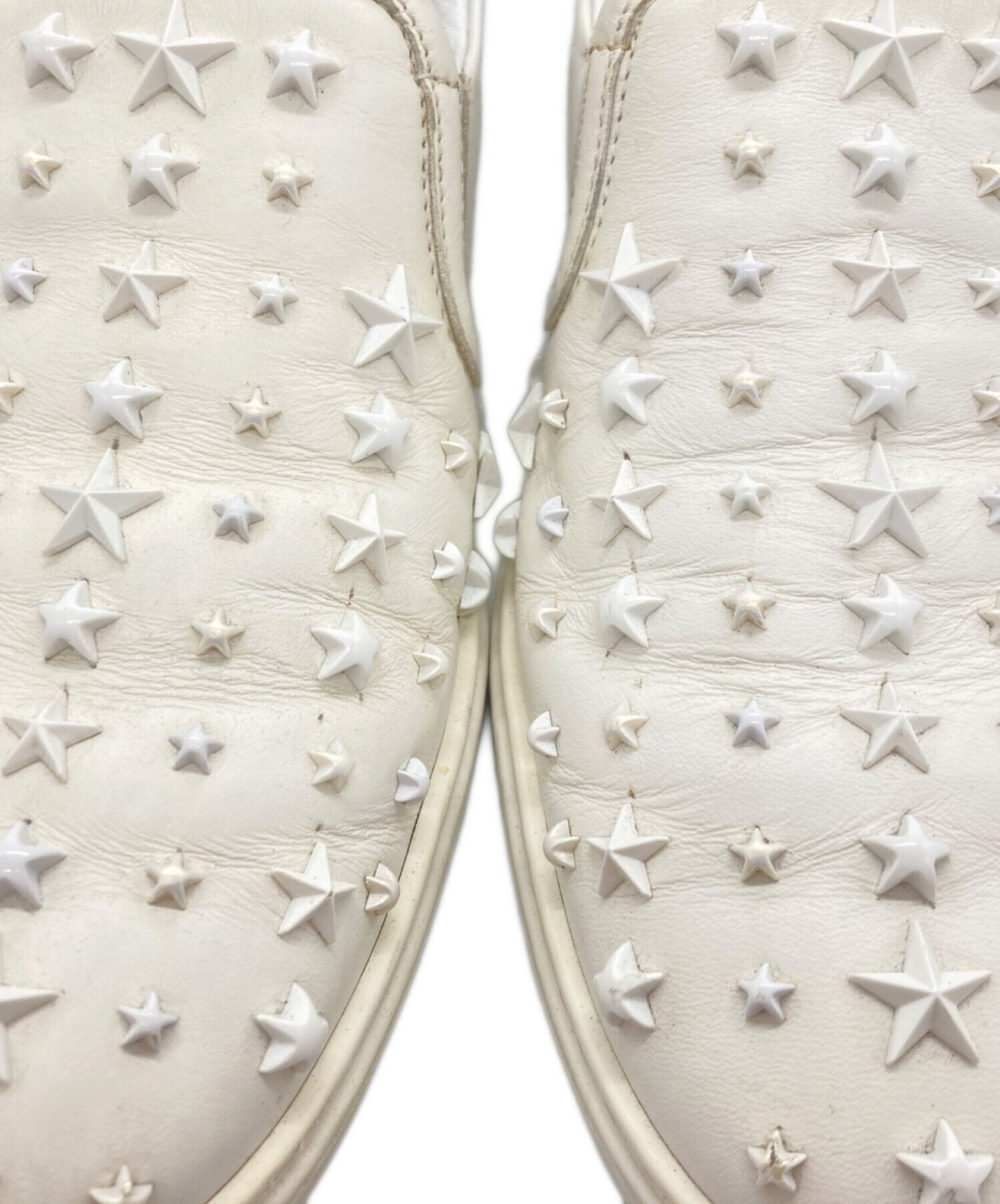 中古・古着通販】JIMMY CHOO (ジミーチュウ) スリッポン ホワイト