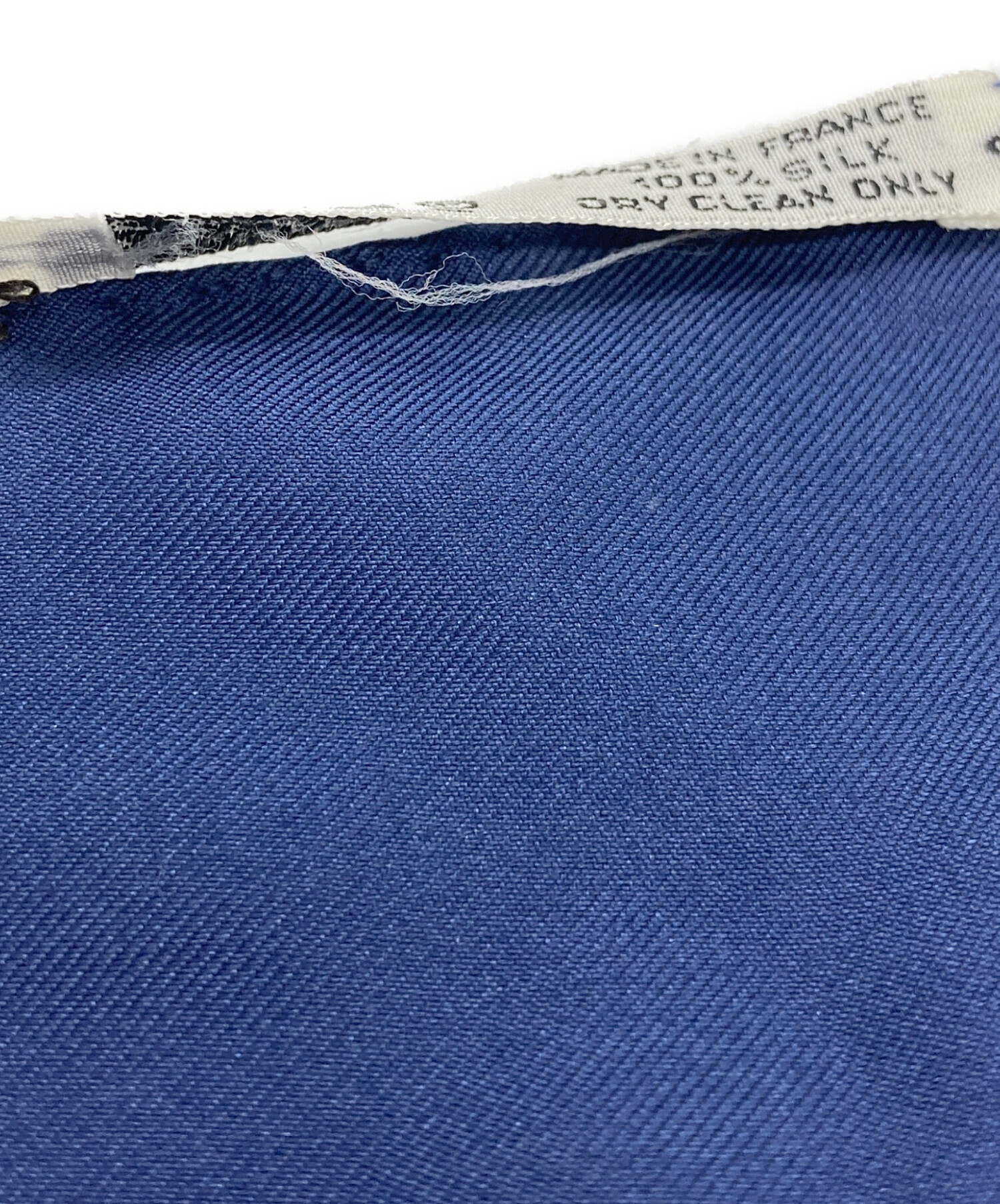 中古・古着通販】HERMES (エルメス) シルクスカーフ ネイビー×ホワイト