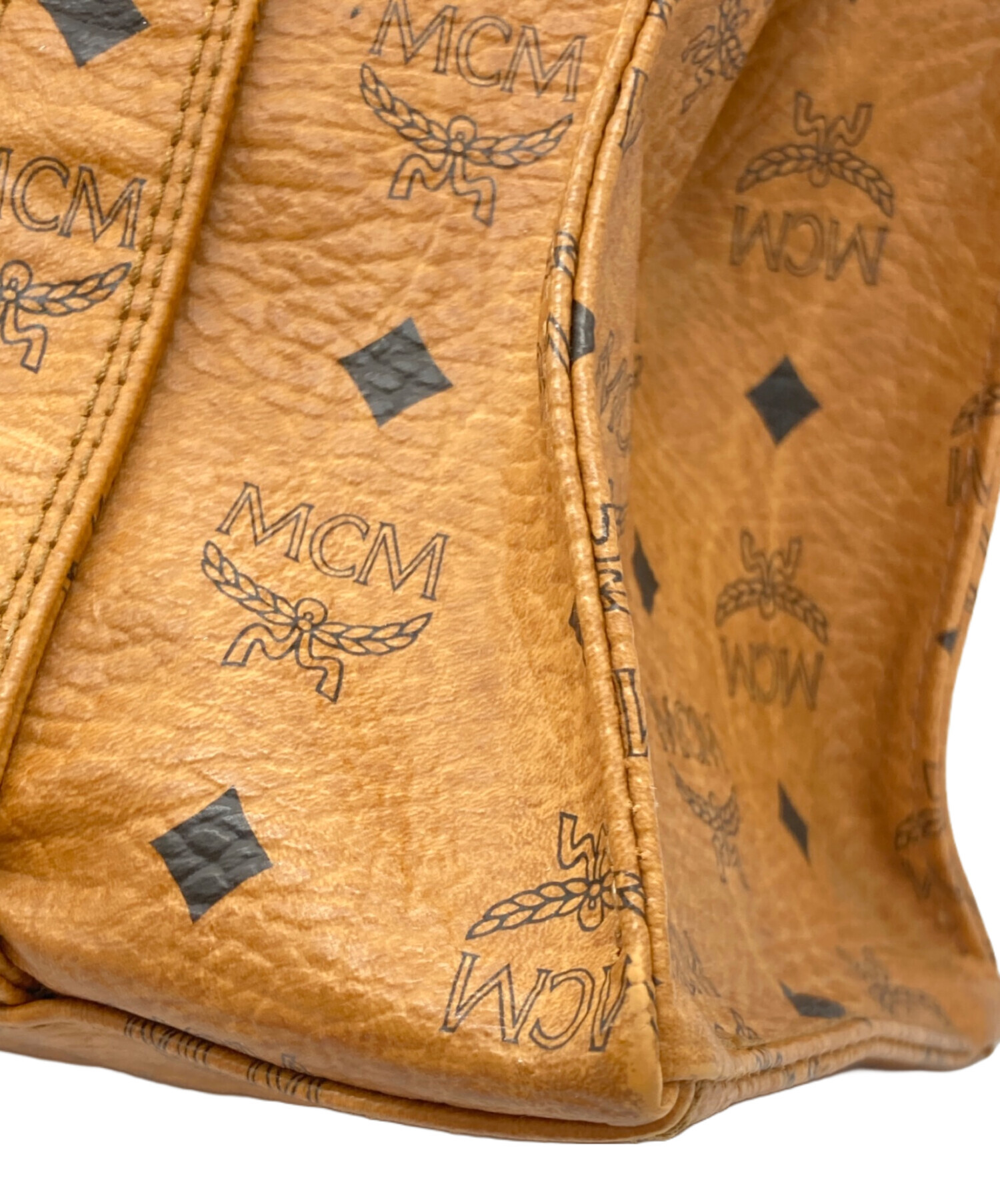 中古・古着通販】MCM (エムシーエム) ショルダートートバッグ ブラック 