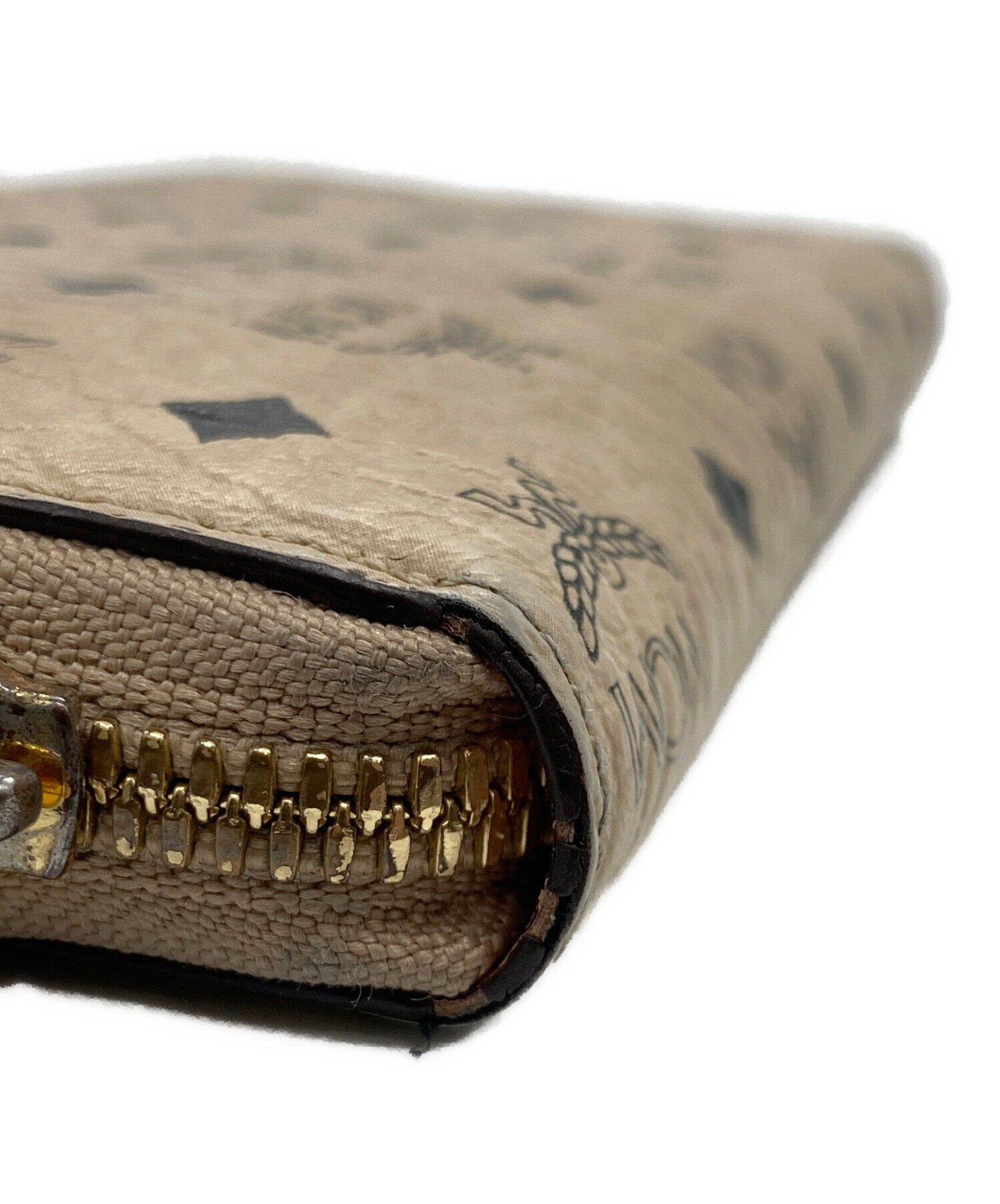 中古・古着通販】MCM (エムシーエム) 長財布 ベージュ×ブラック