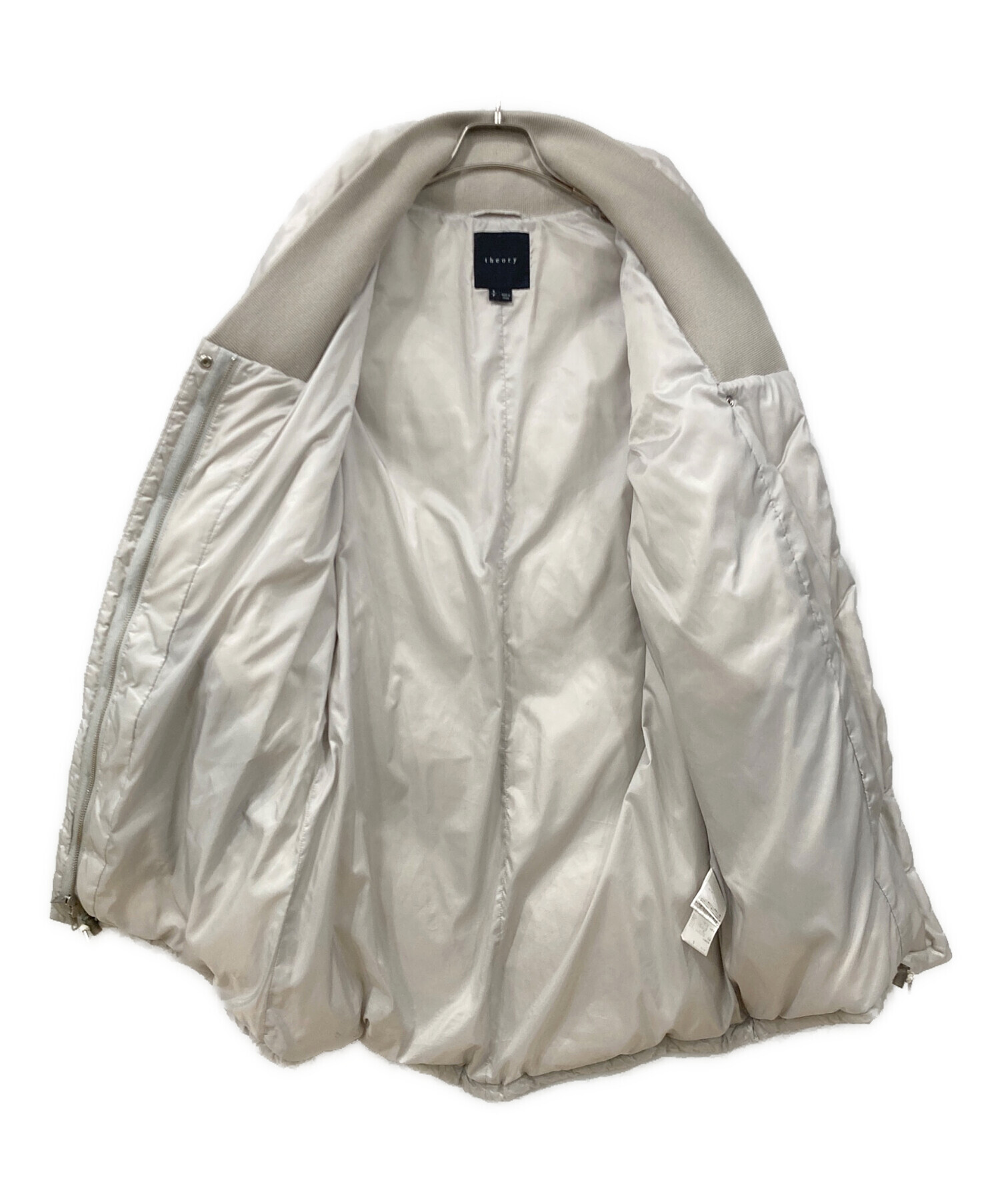中古・古着通販】theory (セオリー) ダウンコート アイボリー サイズ